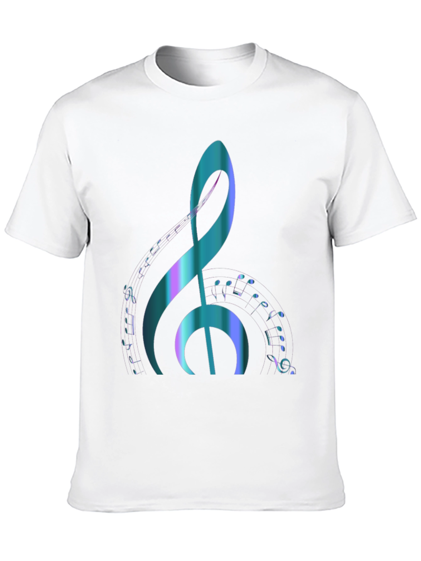 Black Music Note Graphic Tee - Stylish & Comfortable Black T-Shirt view 10