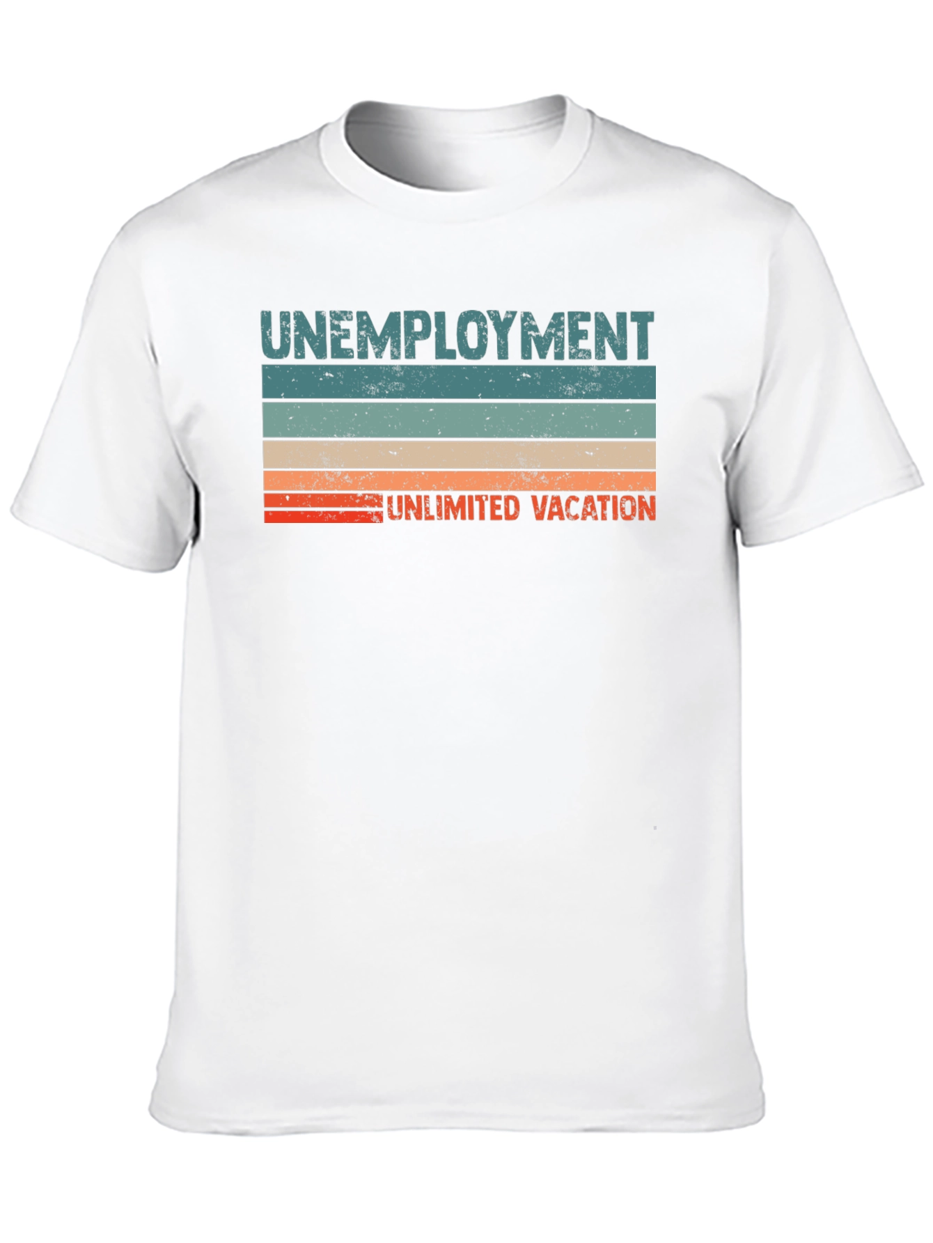 Black Unemployment Unlimited Vacation Graphic T-Shirt view 10