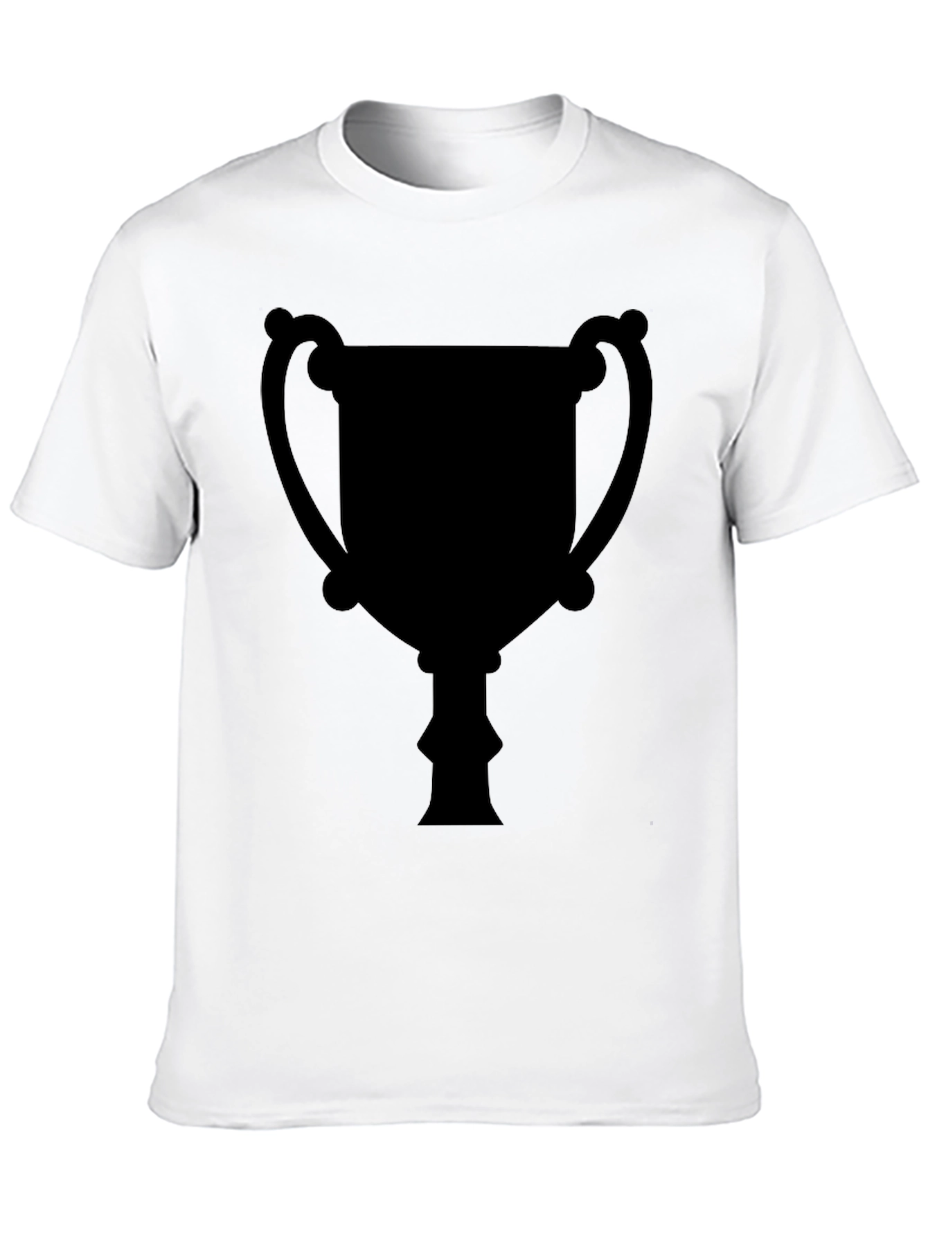 Black Men's Black Trophy Graphic Tee - Casual Style view 10