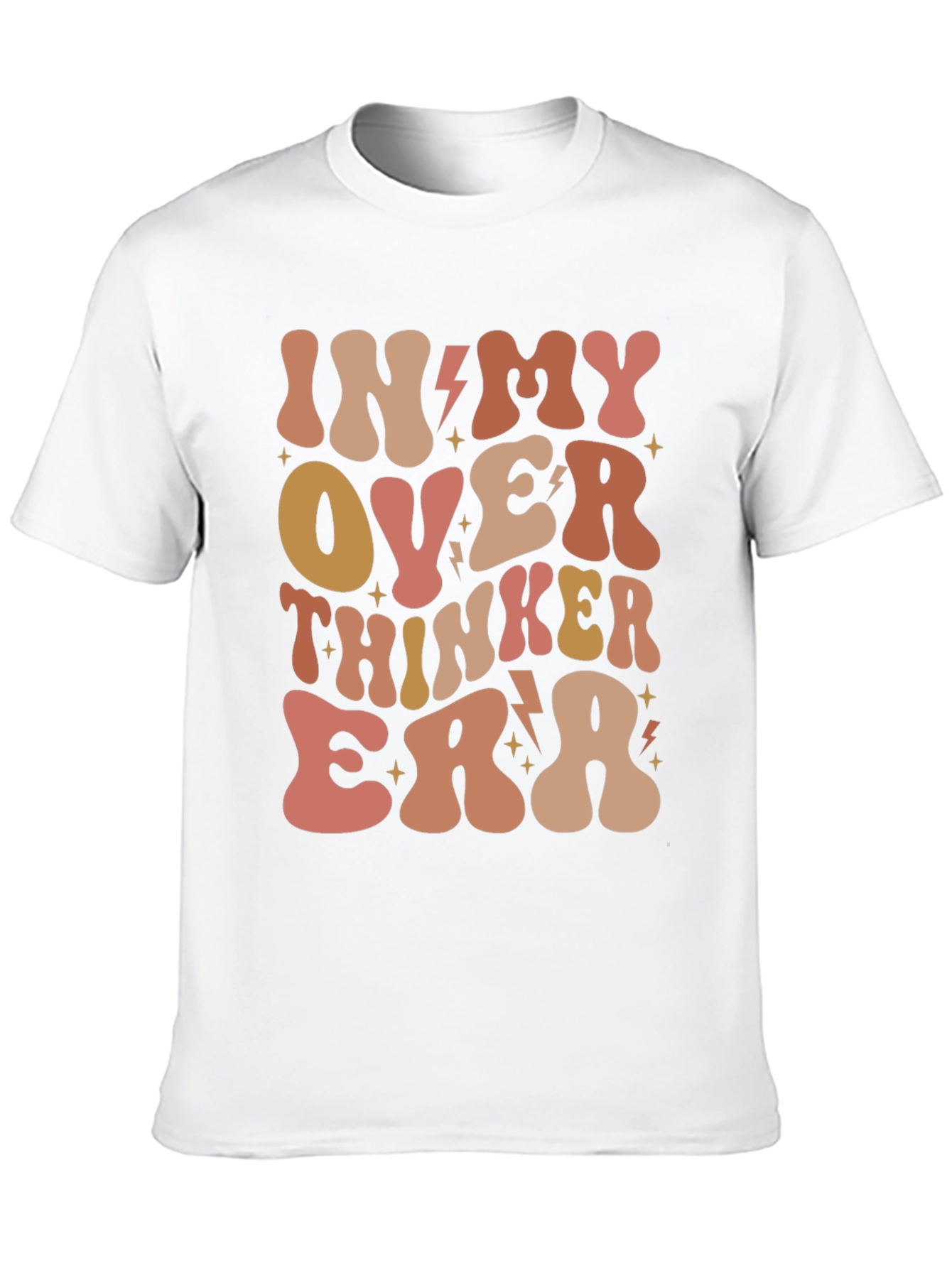 Black Over Thinker Era Tee - Trendy Retro Style view 10