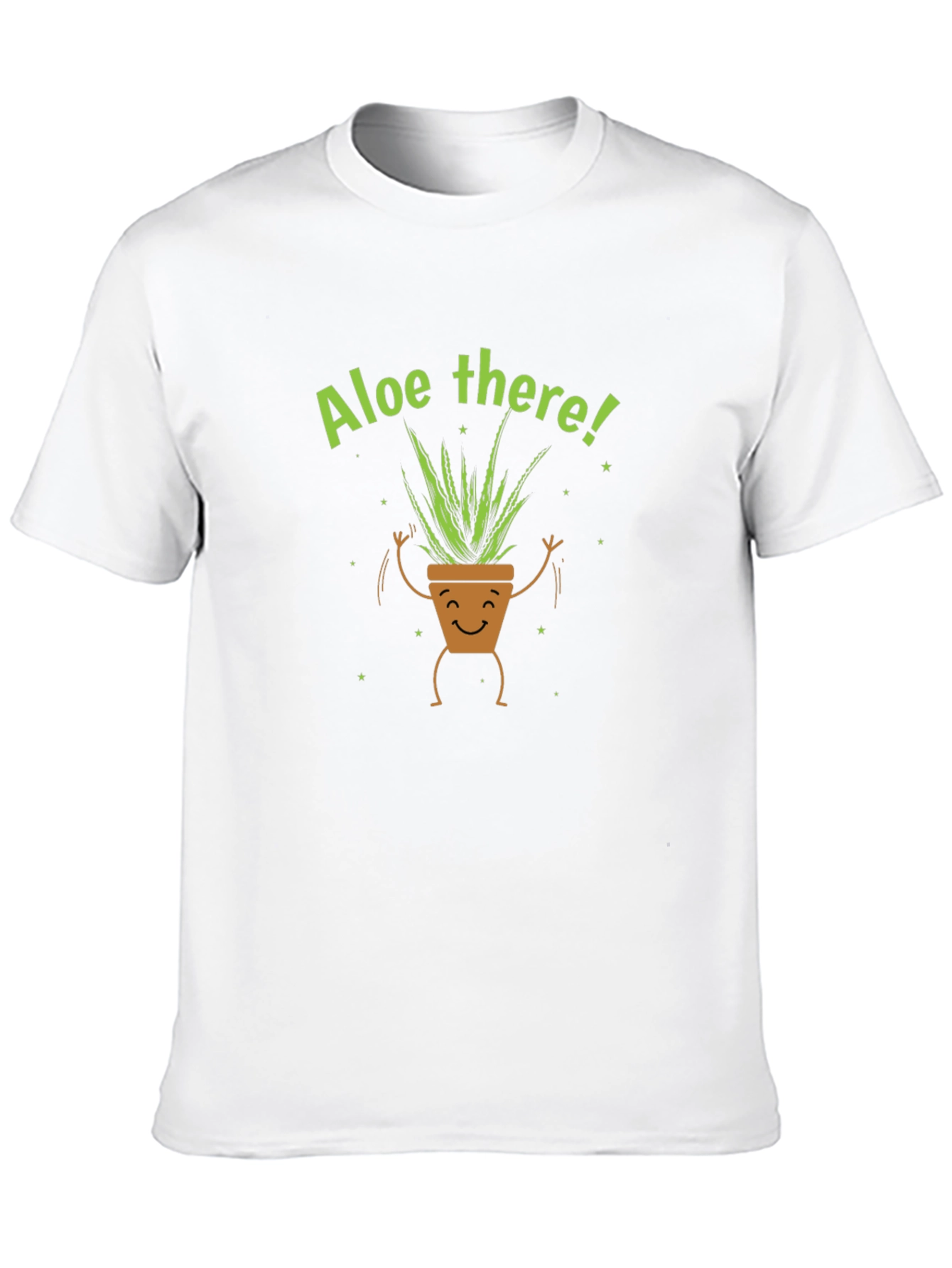 Black Aloe There Plant Graphic Tee - Black Cotton T-Shirt view 10