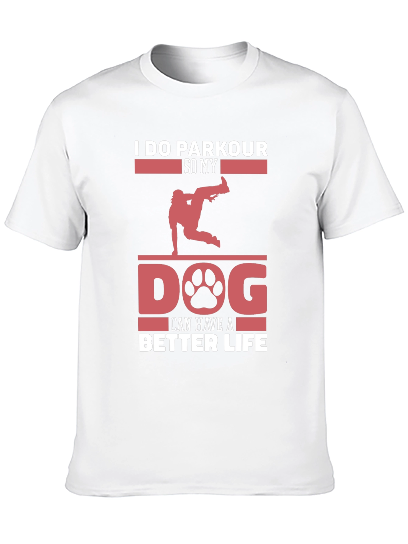 Black Parkour Dog Lover T-Shirt - Better Life Tee view 10