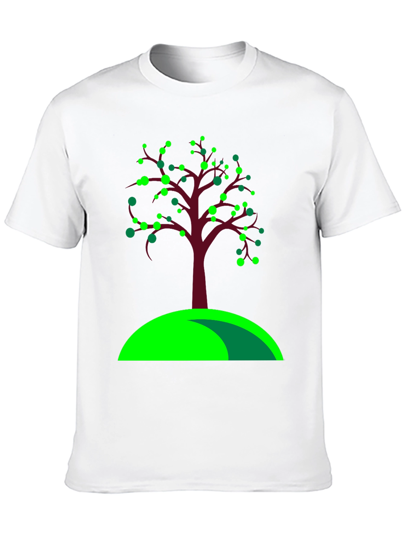 Black Nature Inspired Tree Graphic Tee view 10