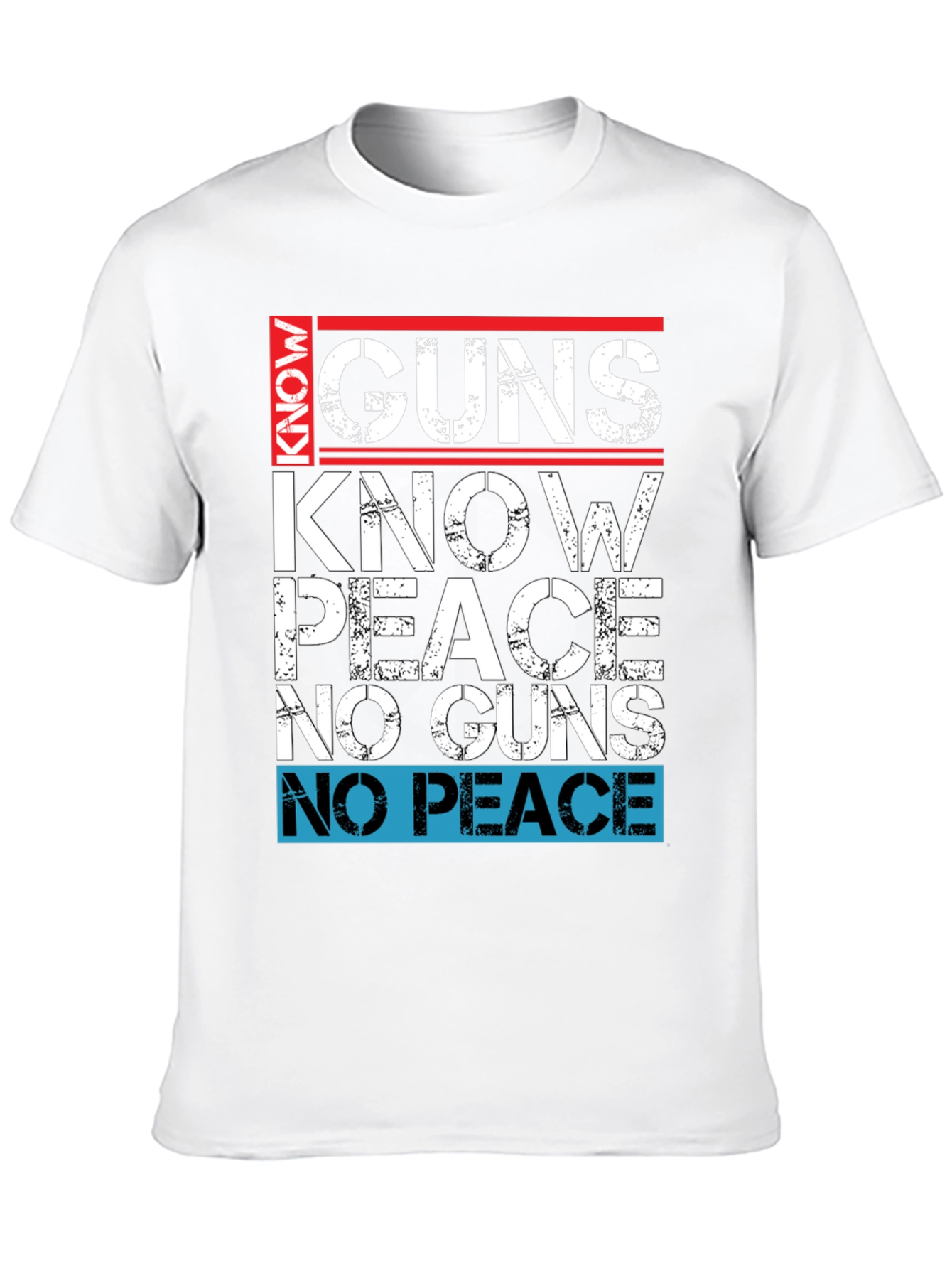 Black Guns Know Peace Men's Graphic T-Shirt view 10
