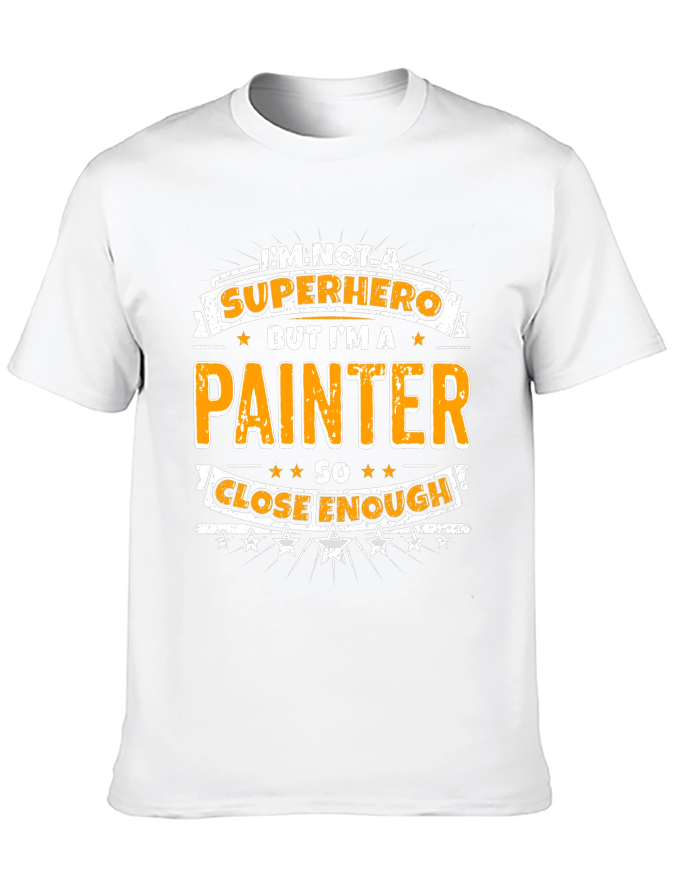 Black Painter Superhero Graphic T-Shirt - Funny Novelty Tee view 10
