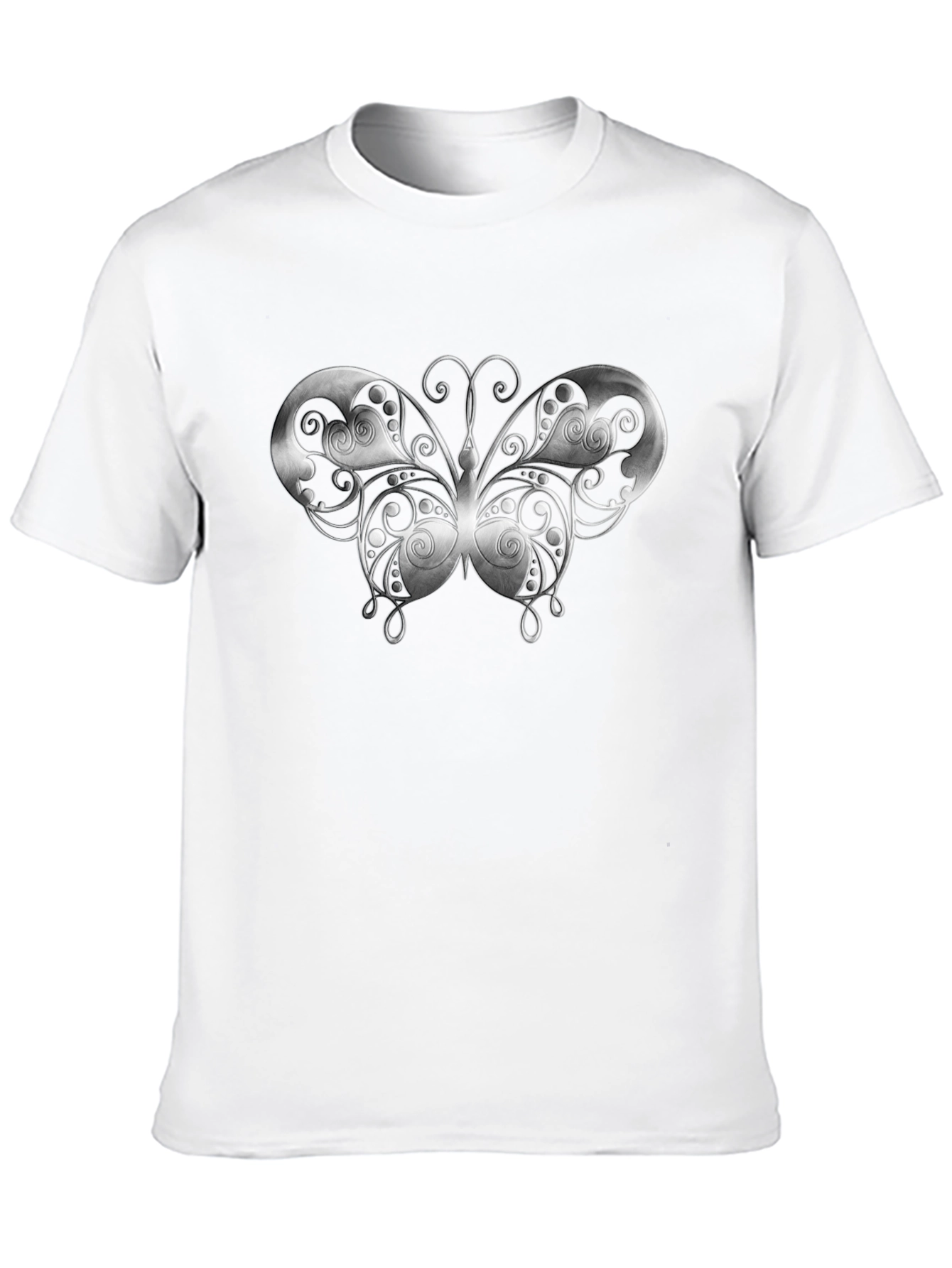 Black Butterfly Graphic Black T-Shirt view 10
