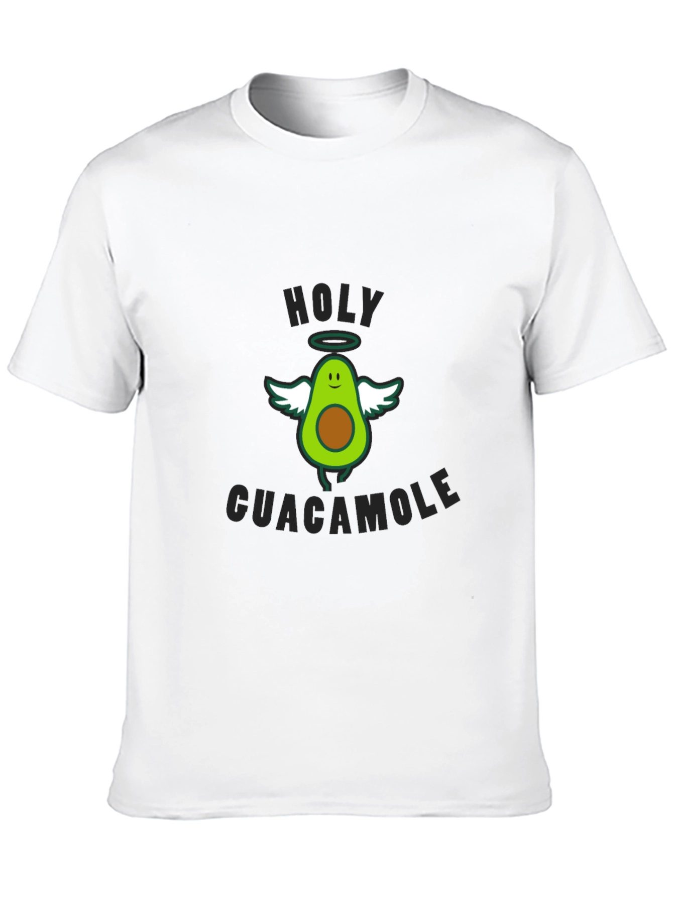 Black Holy Guacamole Graphic T-Shirt - Funny Avocado Tee view 10