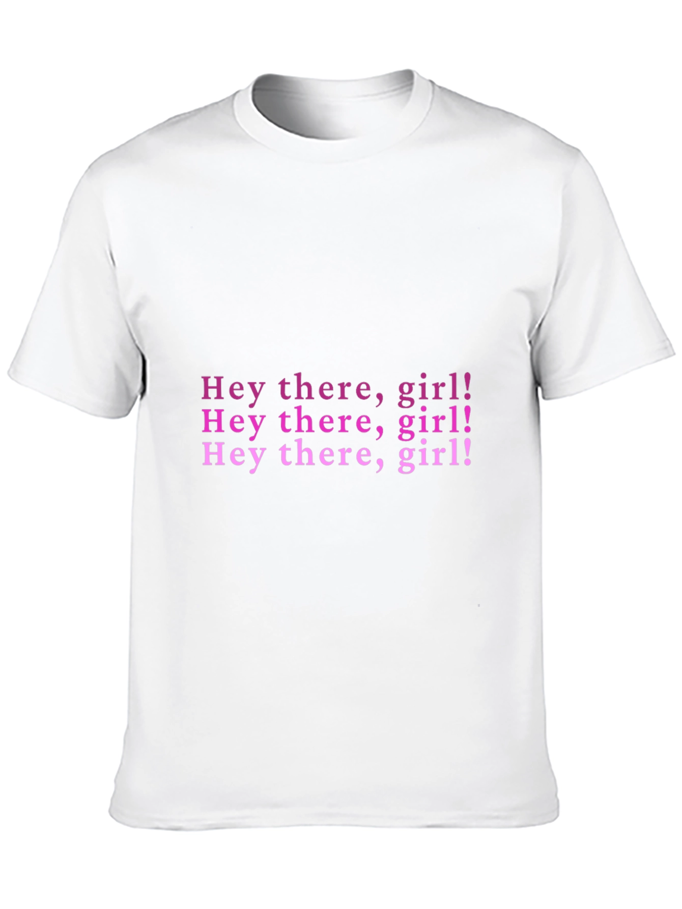 Black Hey There Girl! Graphic T-Shirt view 10