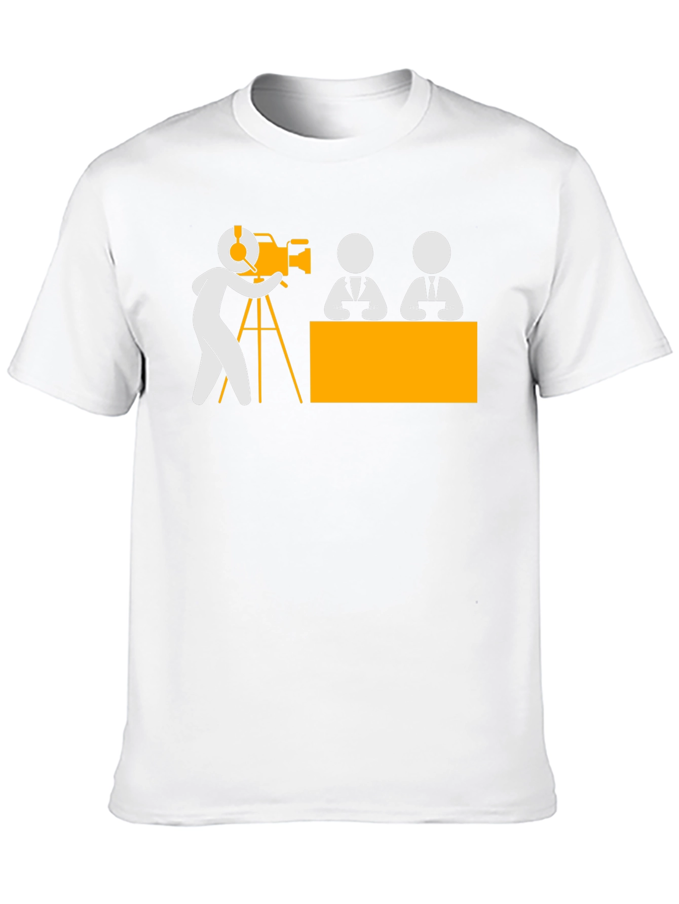 Black News Crew Black T-Shirt view 10