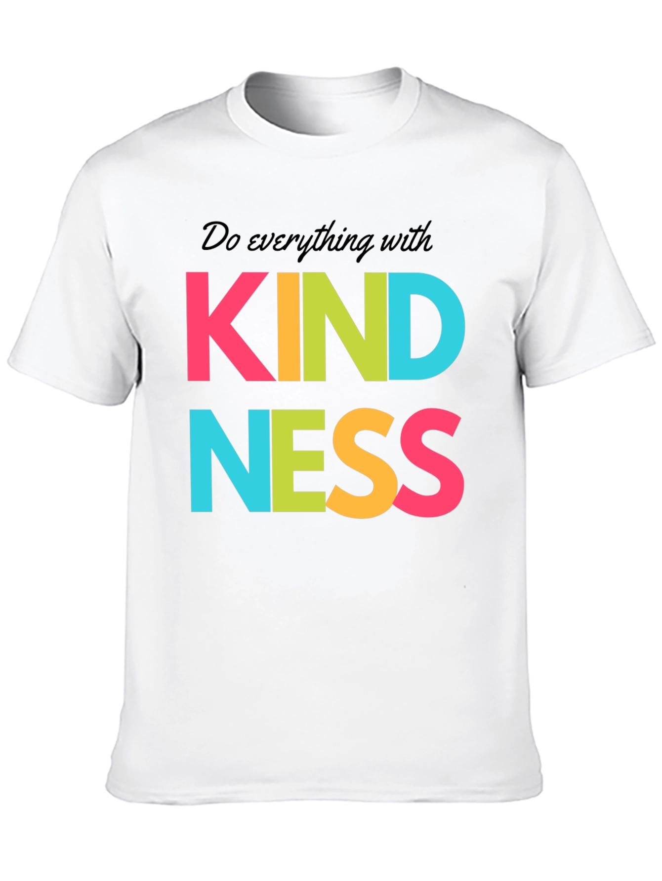 Black Kindness Graphic T-Shirt - Positive Message Tee view 10