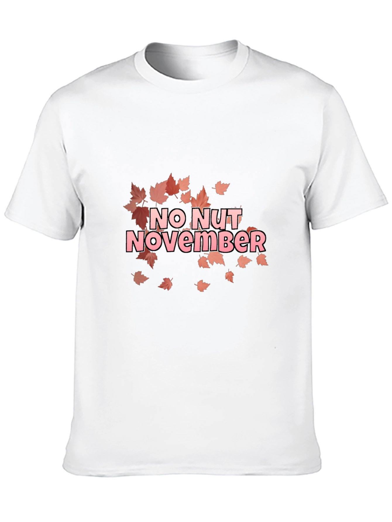 Black No Nut November T-Shirt - Funny Fall Design view 10
