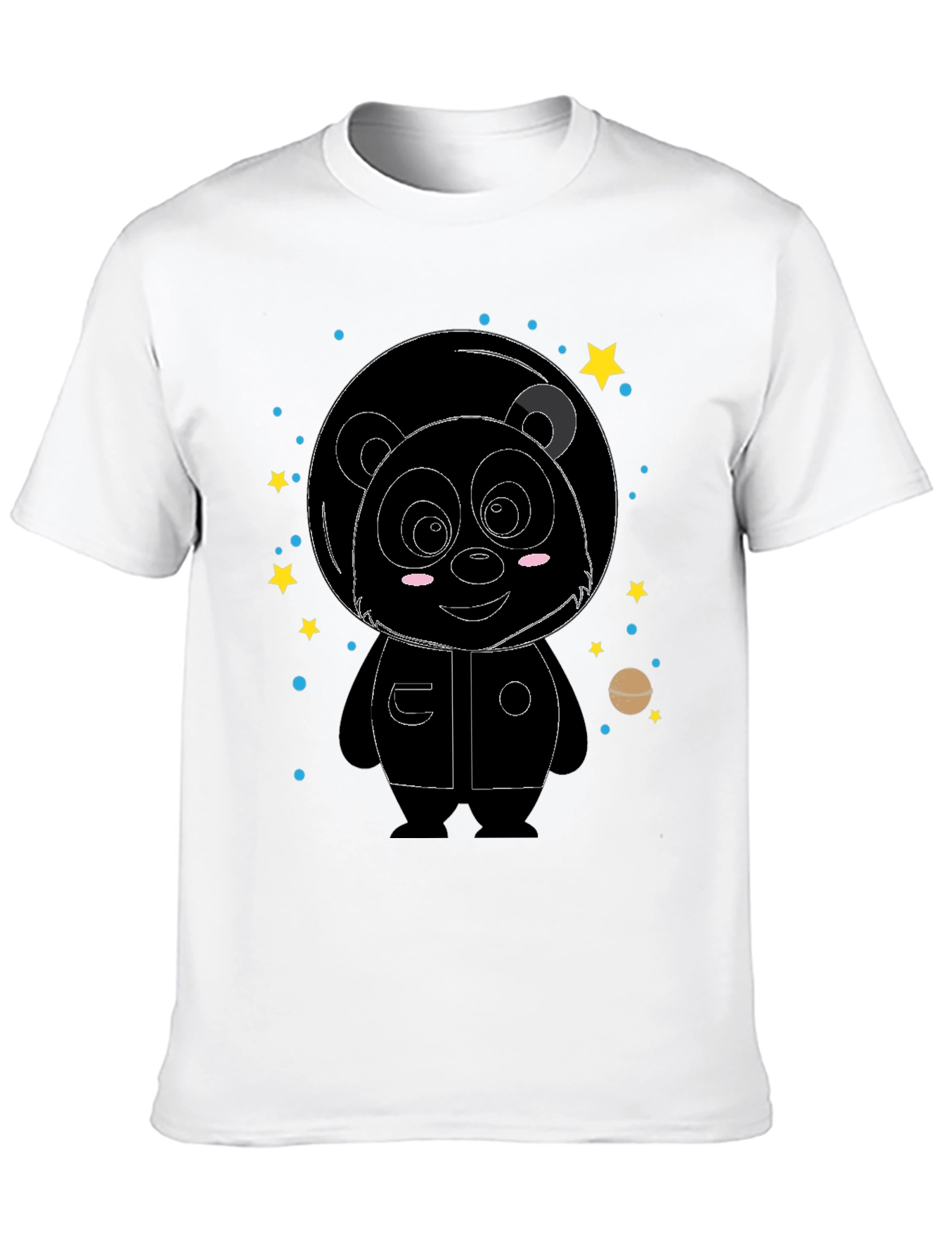 Black Astronaut Panda Graphic Tee - Space Adventure view 10