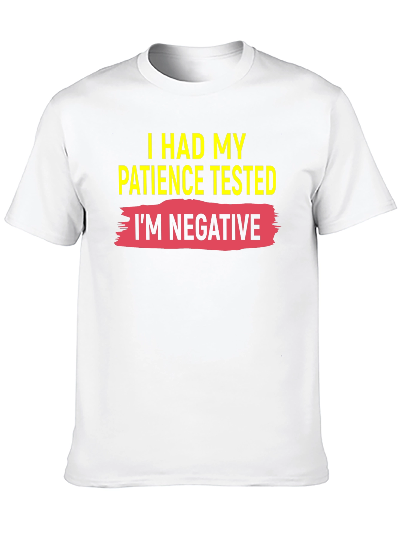 Black Humorous Patience Tested Black T-Shirt view 10