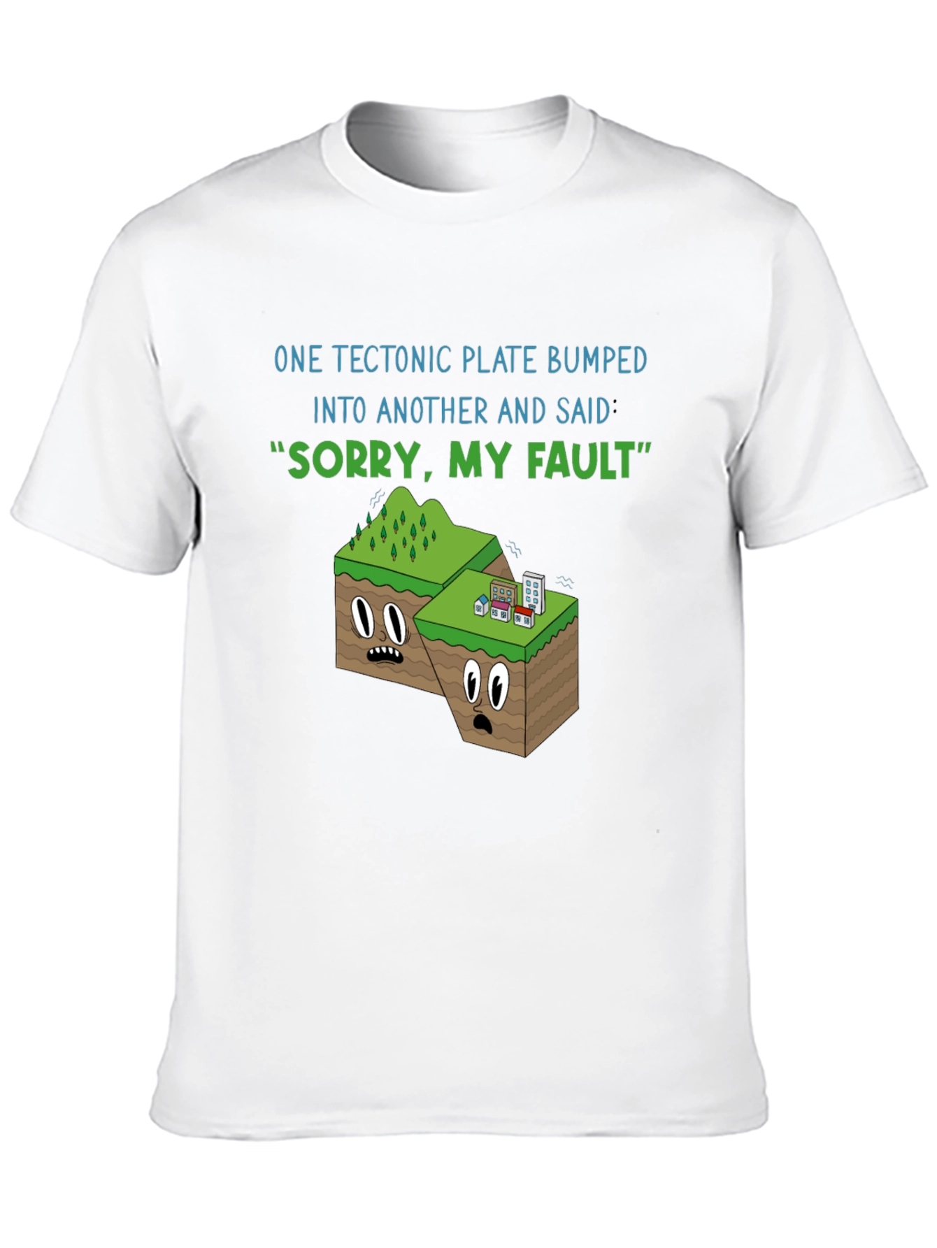 Black Tectonic Plate "Sorry My Fault" Graphic T-Shirt view 10
