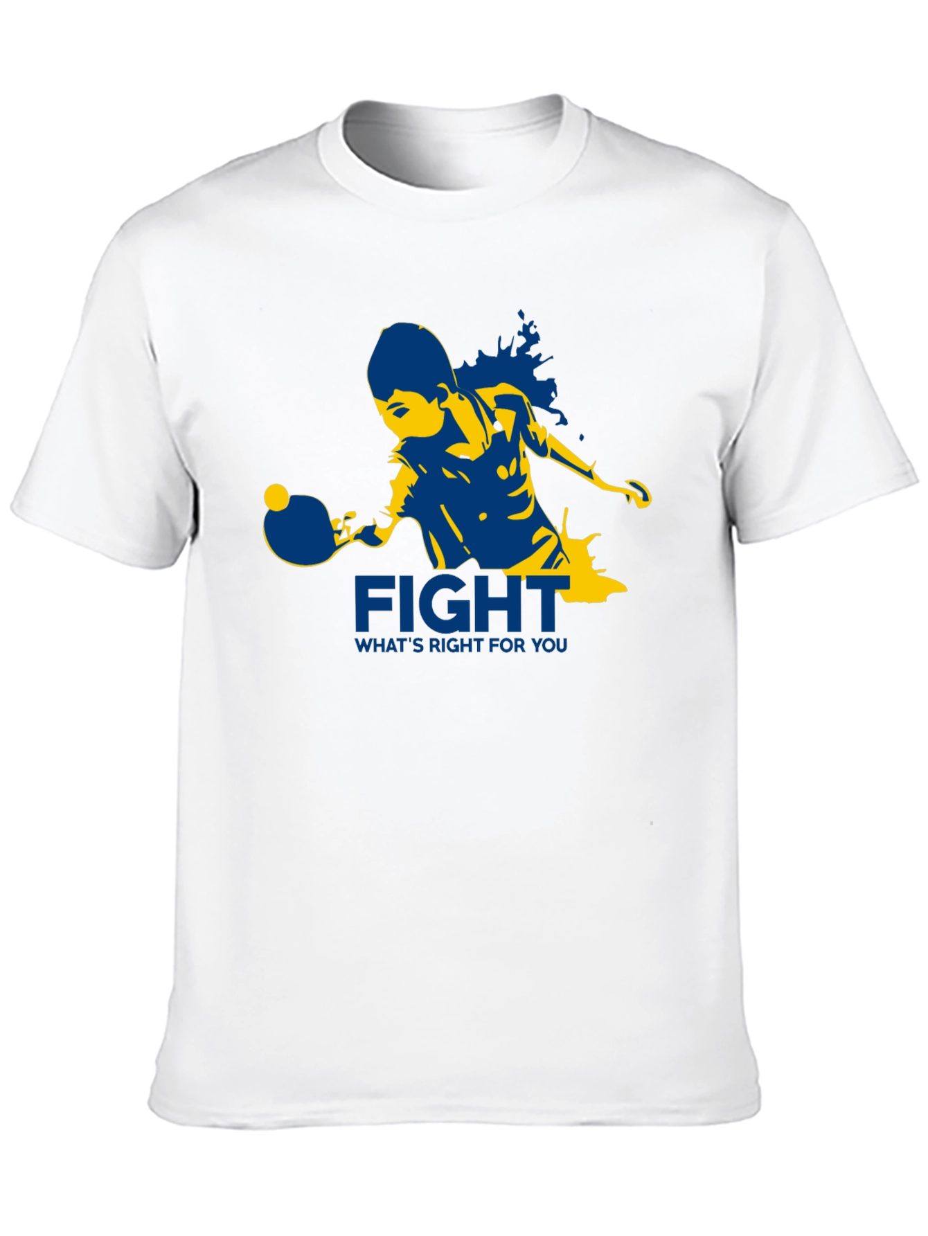 Black Fight For You T-Shirt | Table Tennis Graphic Tee view 10
