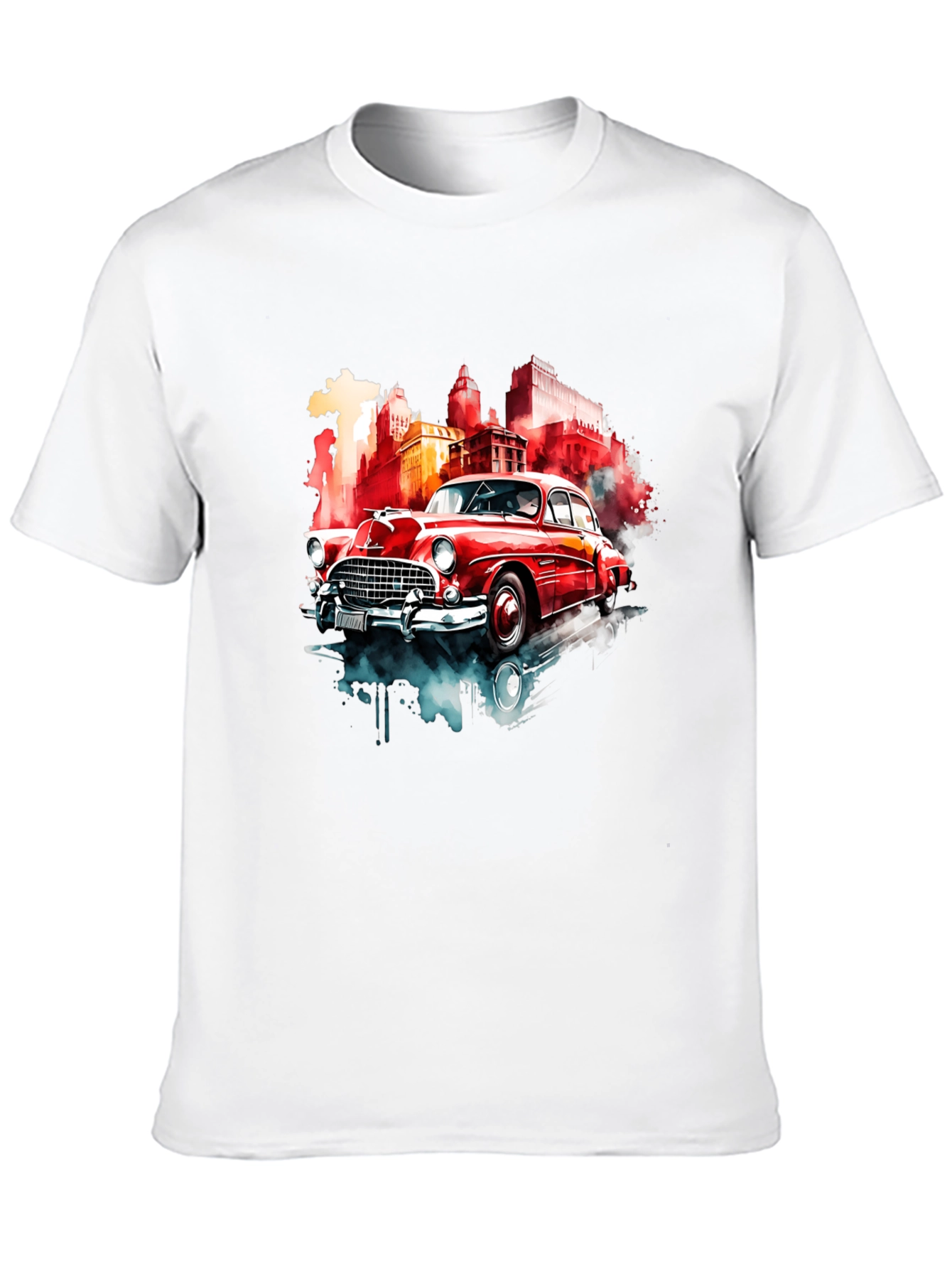 Black Classic Car Graphic Tee - Retro Style view 10