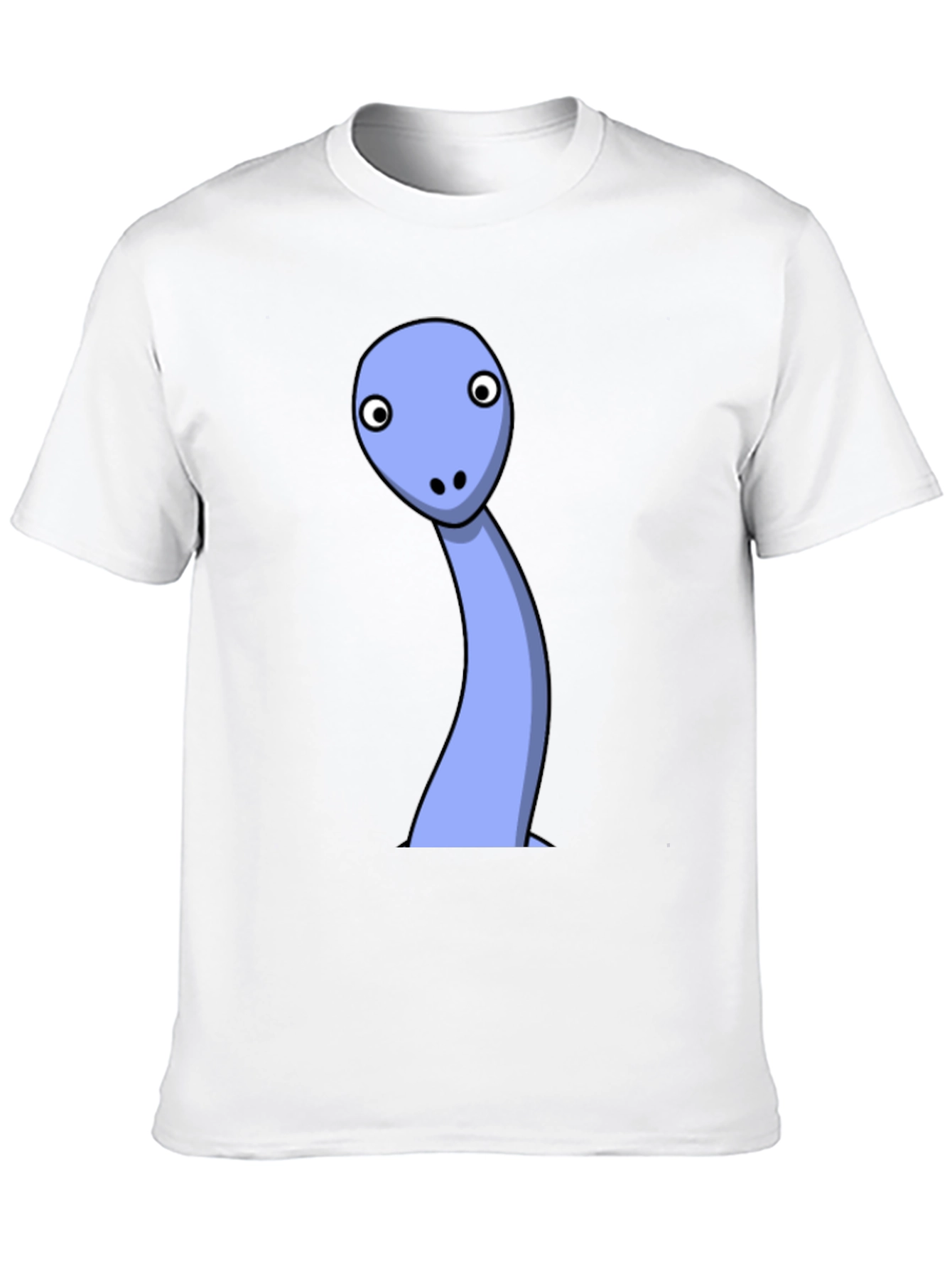 Black Cartoon Dinosaur Black T-Shirt view 10