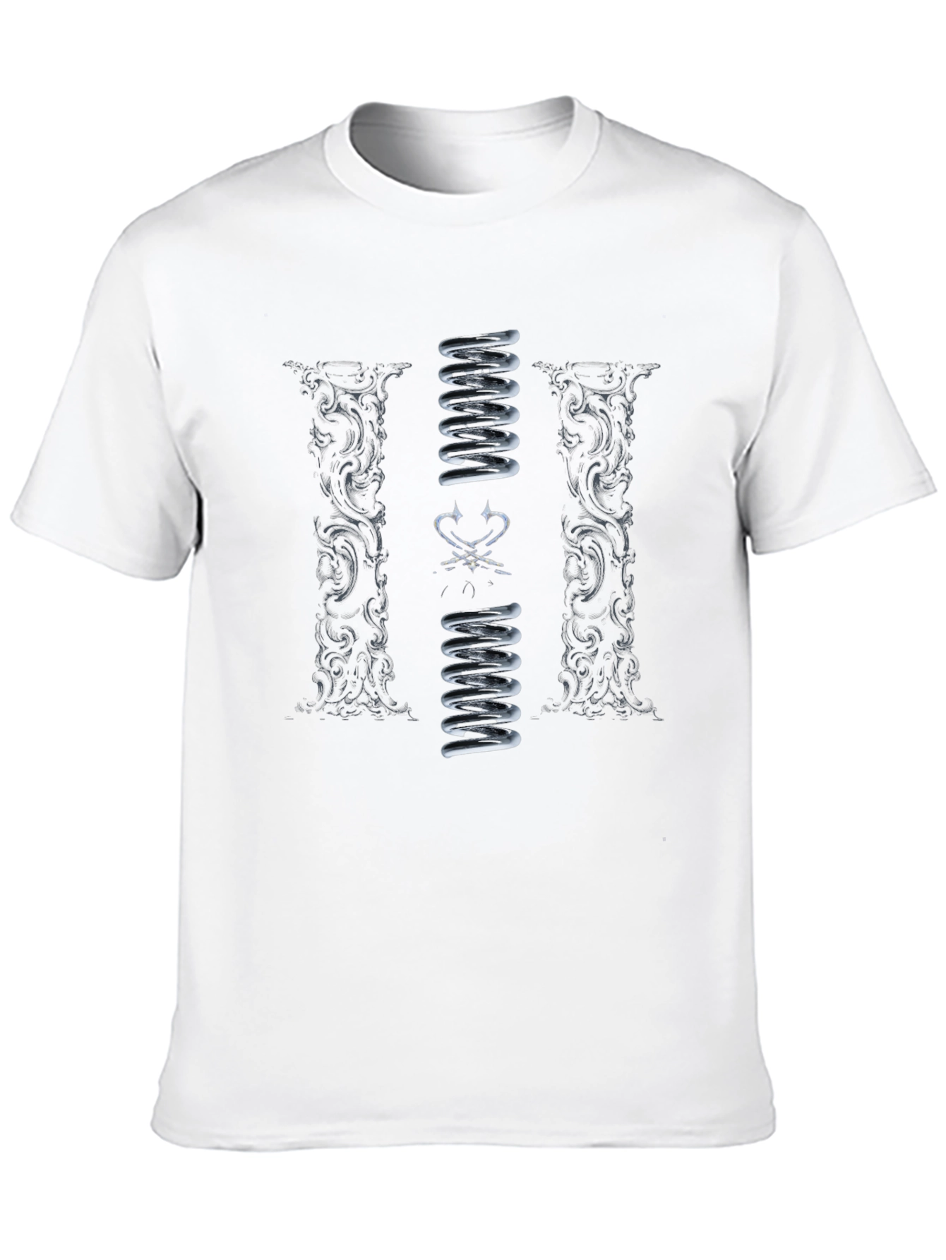 Black Stylish Graphic Print Tee - Black Cotton Blend Casual Wear view 10