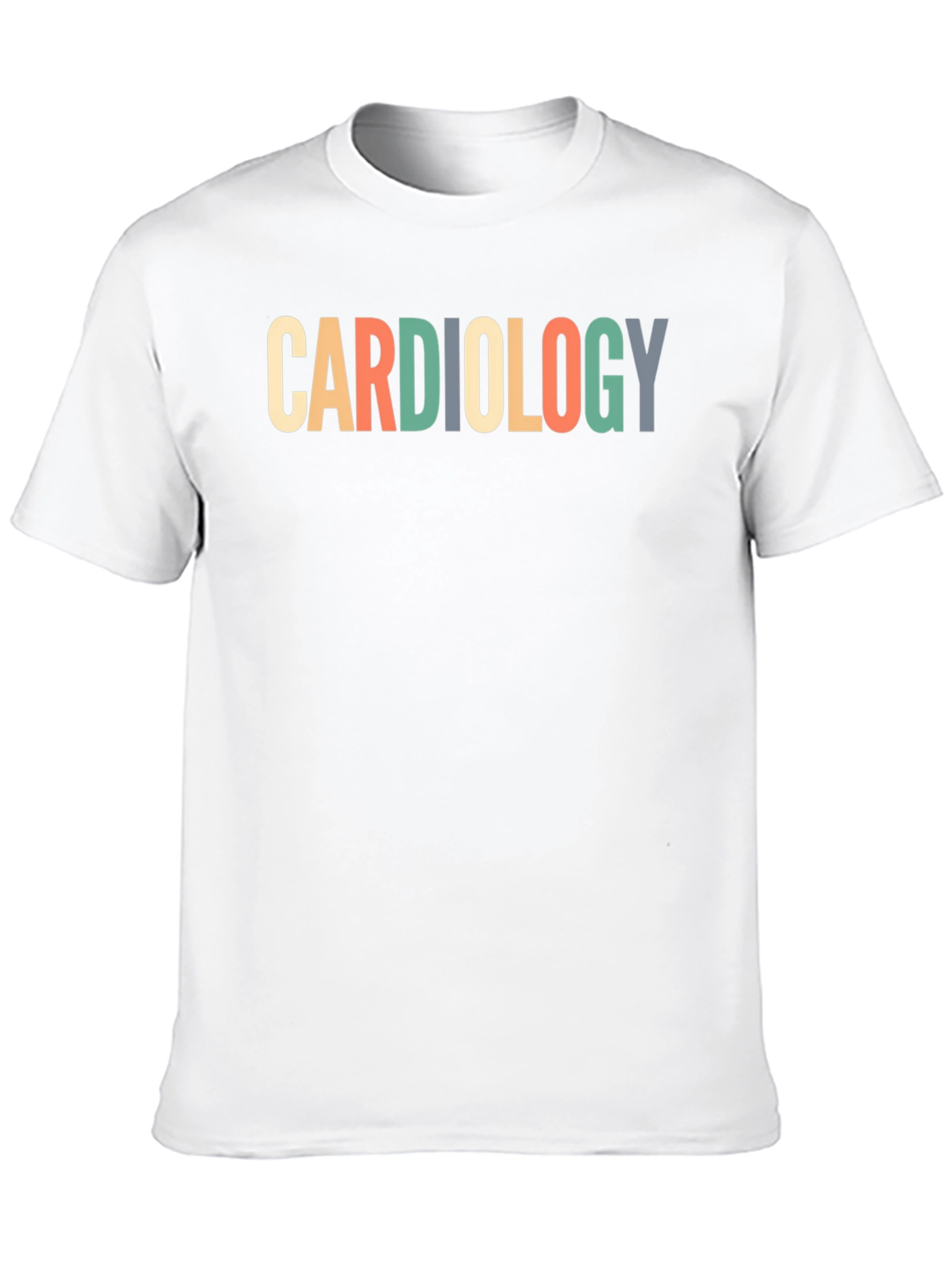 Black Cardiology T-Shirt - Medical Profession Apparel view 10