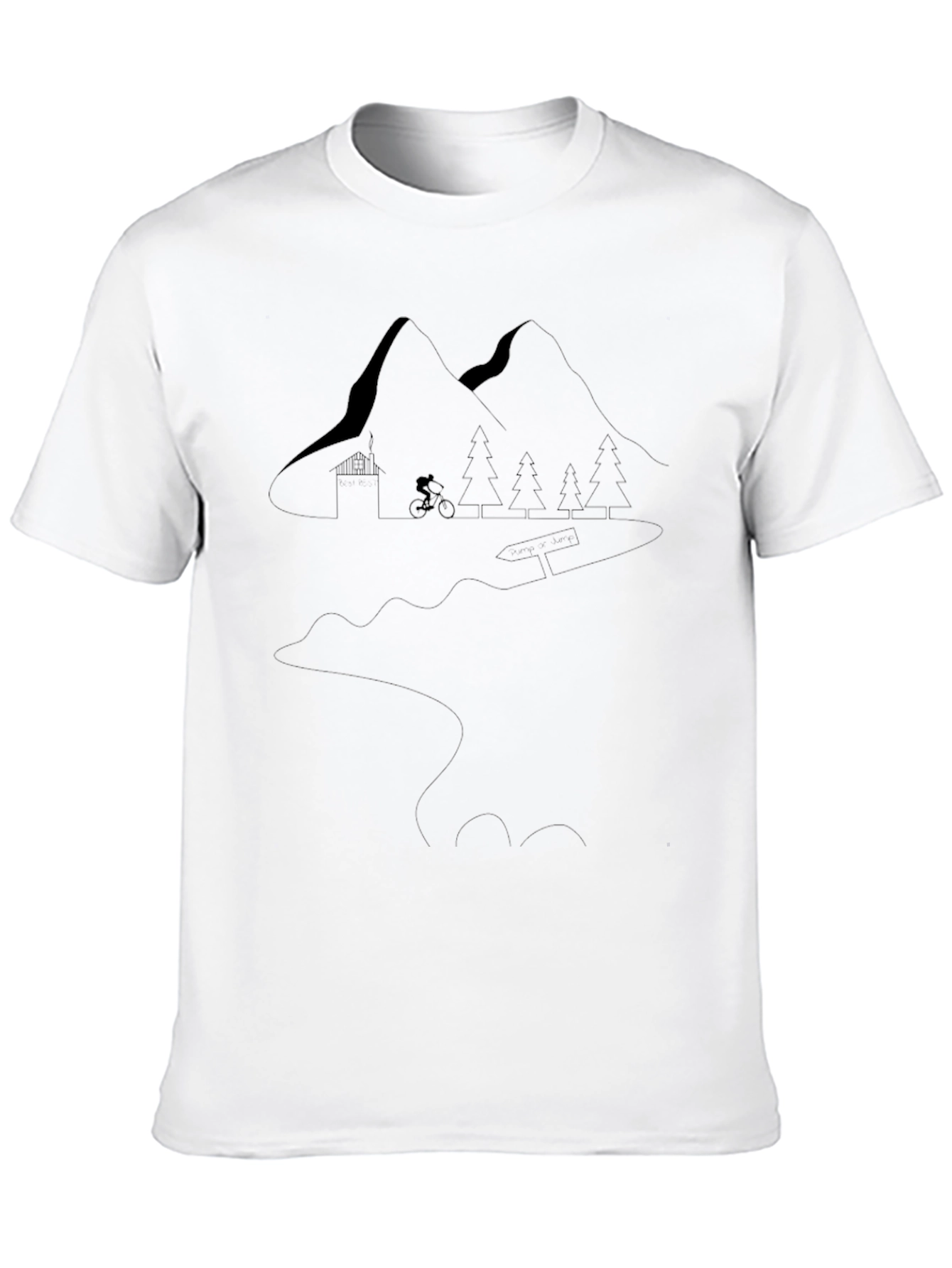 Black Mountain Biking Adventure Tee - Black view 10