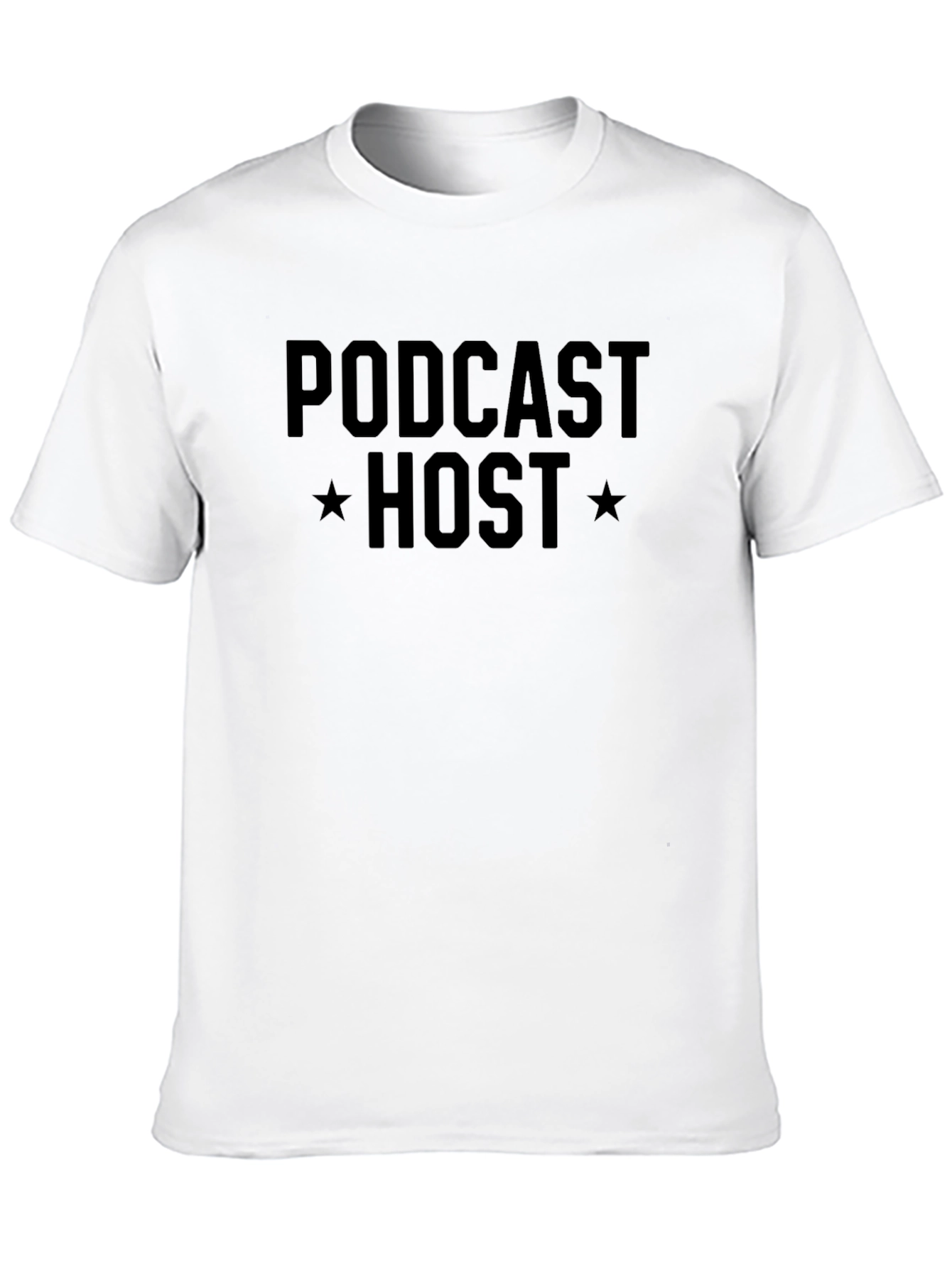 Black Podcast Host Black T-Shirt view 10