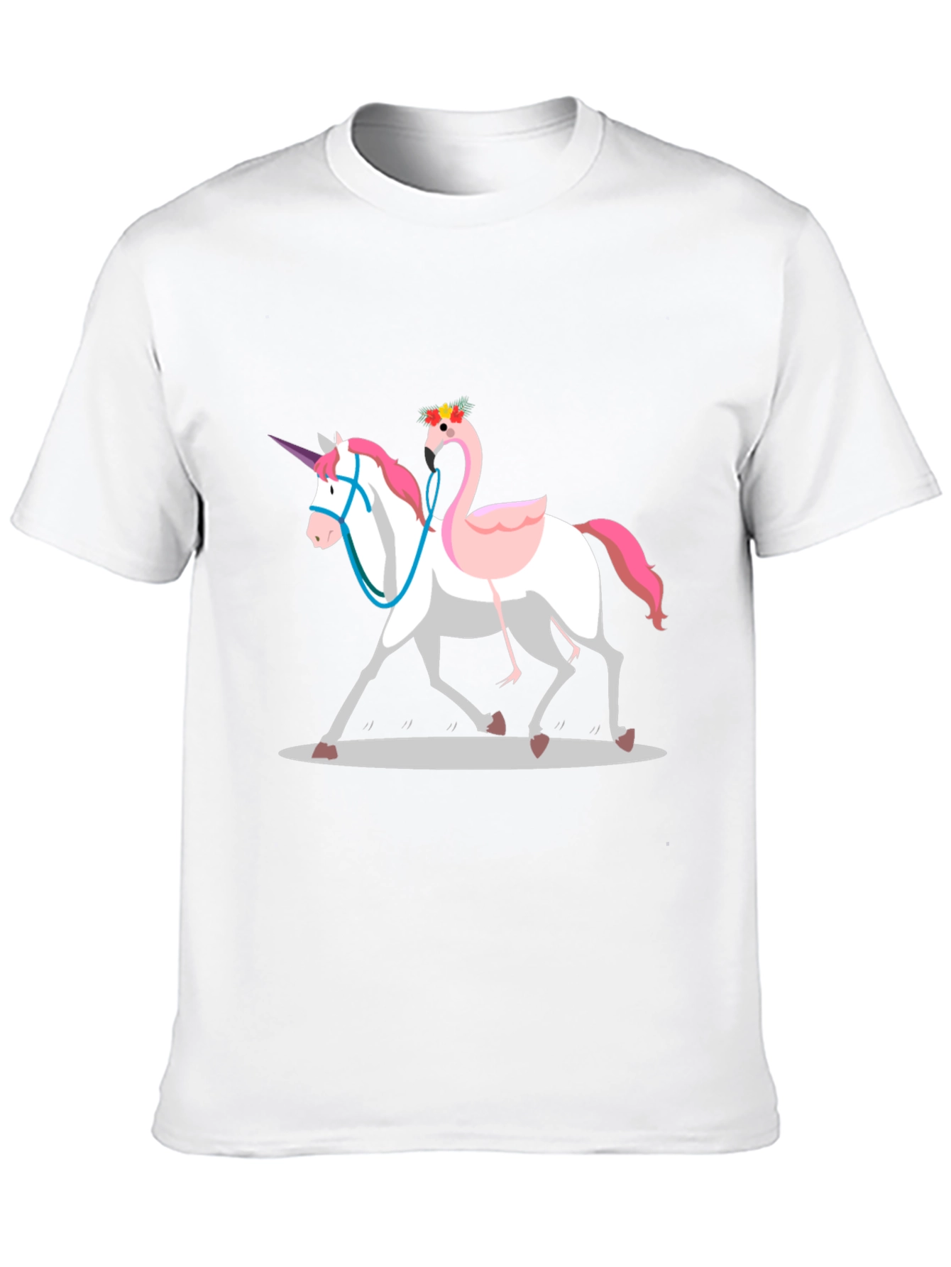 Black Unicorn & Flamingo T-Shirt view 10