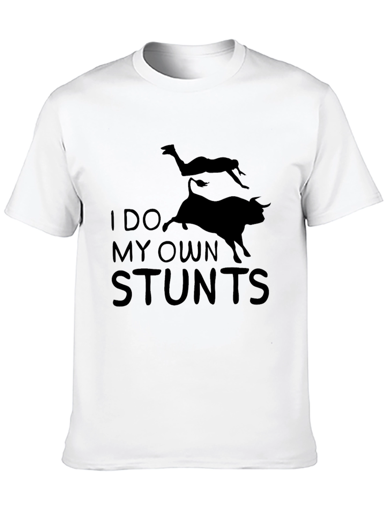 Black I Do My Own Stunts Graphic Tee view 10