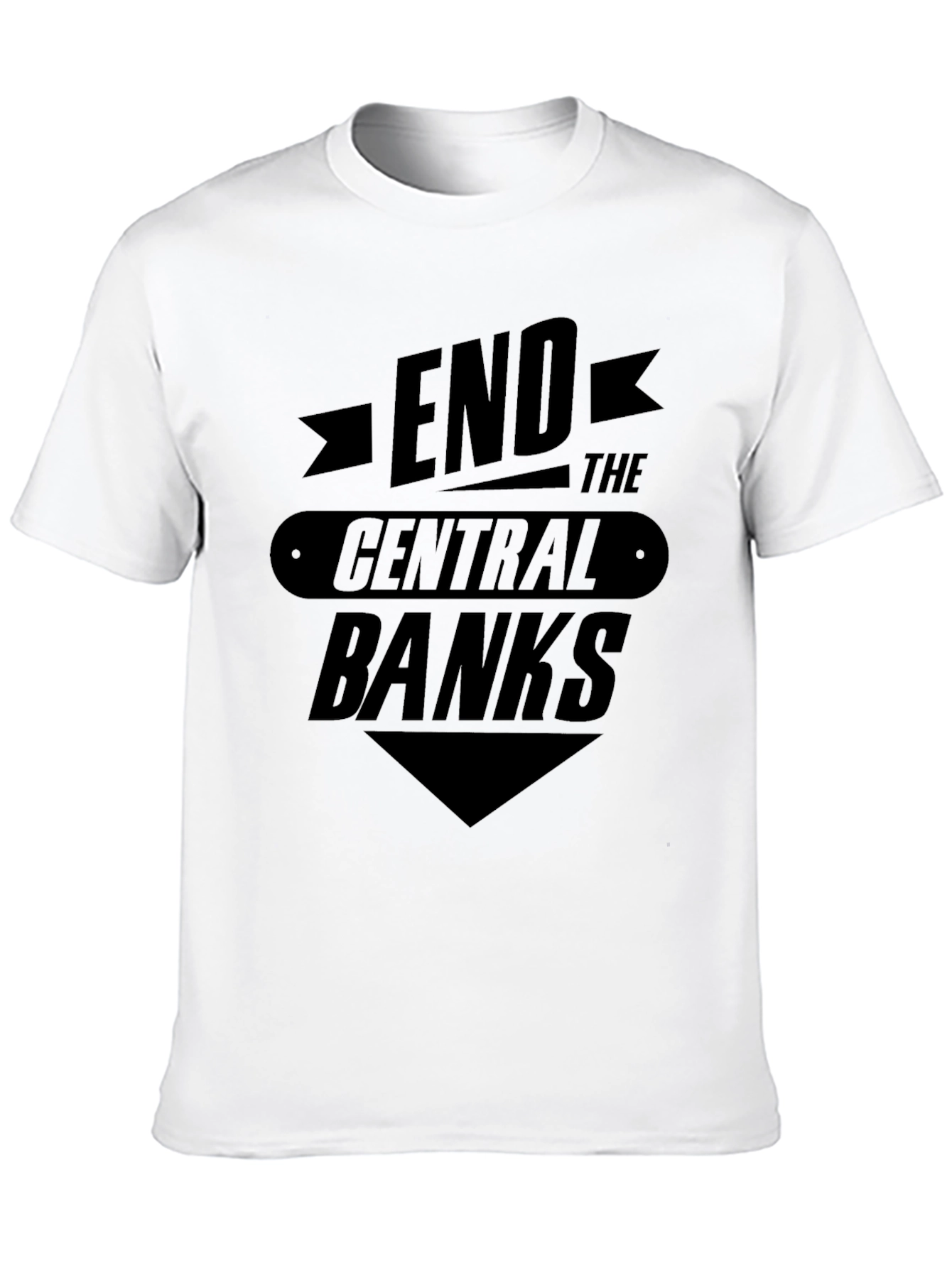 Black End the Central Banks Graphic Tee - Black view 10