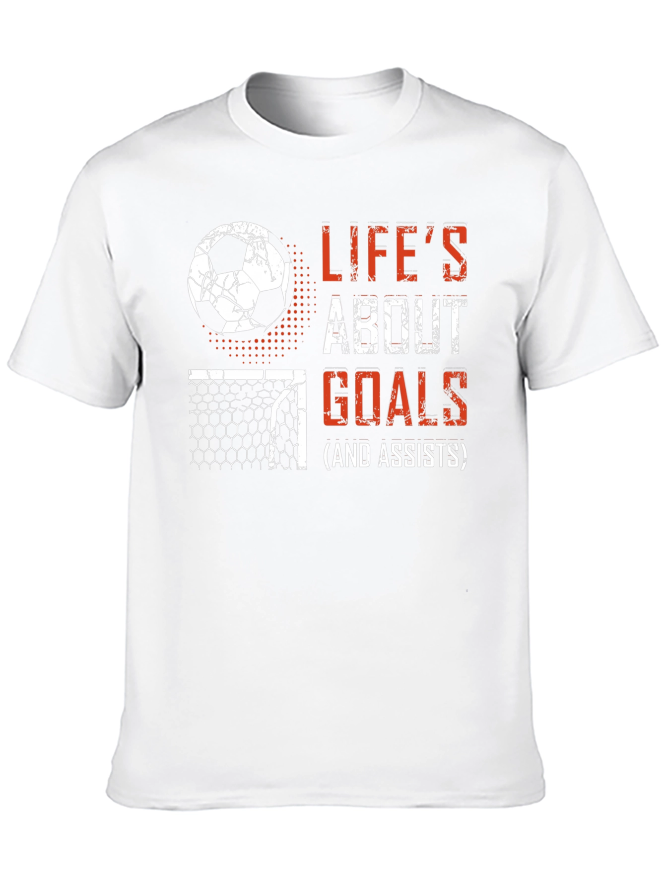 Black Life's About Goals Soccer T-Shirt view 10