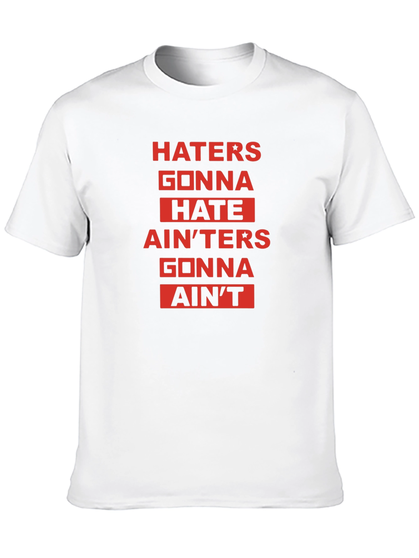Black Haters Gonna Hate Graphic Tee - Unisex view 10