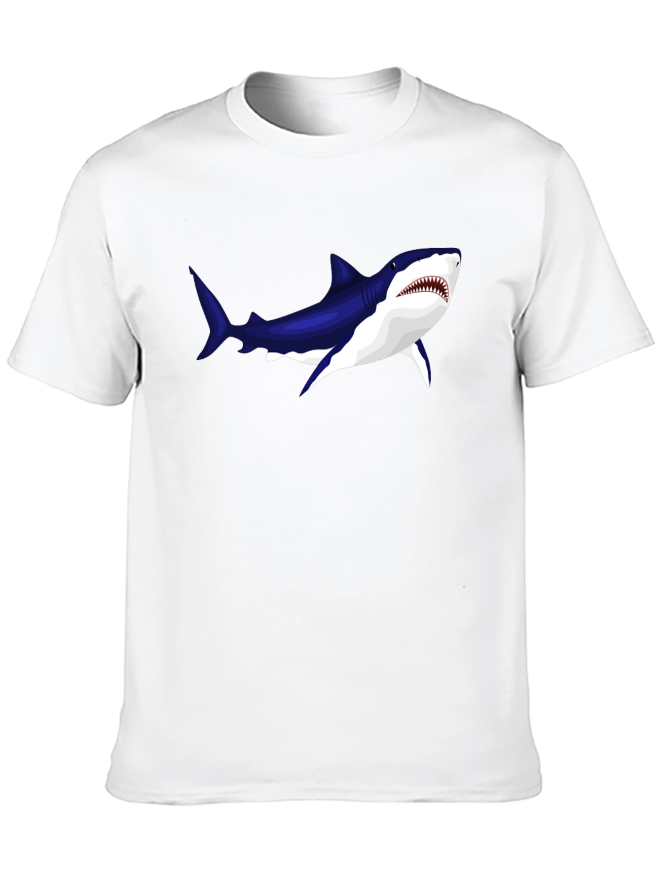 Black Cool Shark Graphic Black T-Shirt view 10