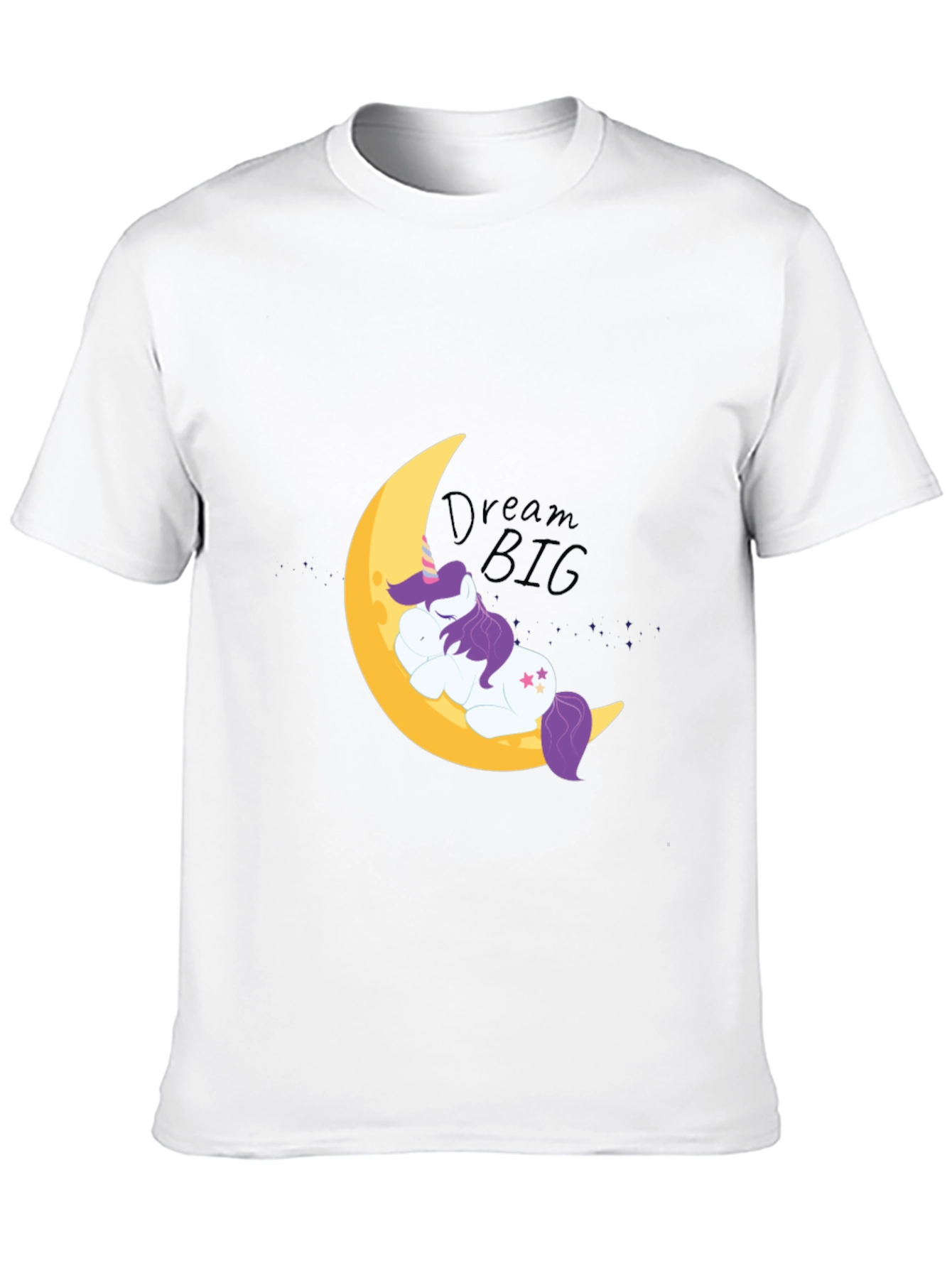 Black Dream Big Unicorn Tee - Soft Cotton Comfort view 10