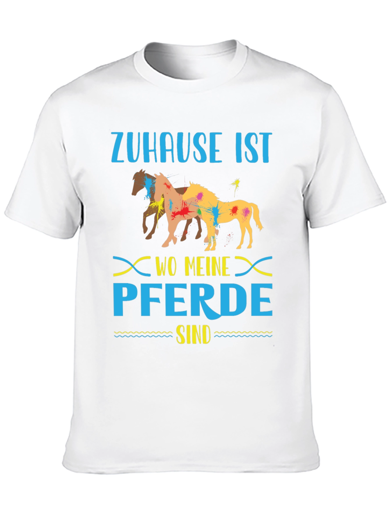 Black Zuhause Ist Wo Meine Pferde Sind T-Shirt view 10