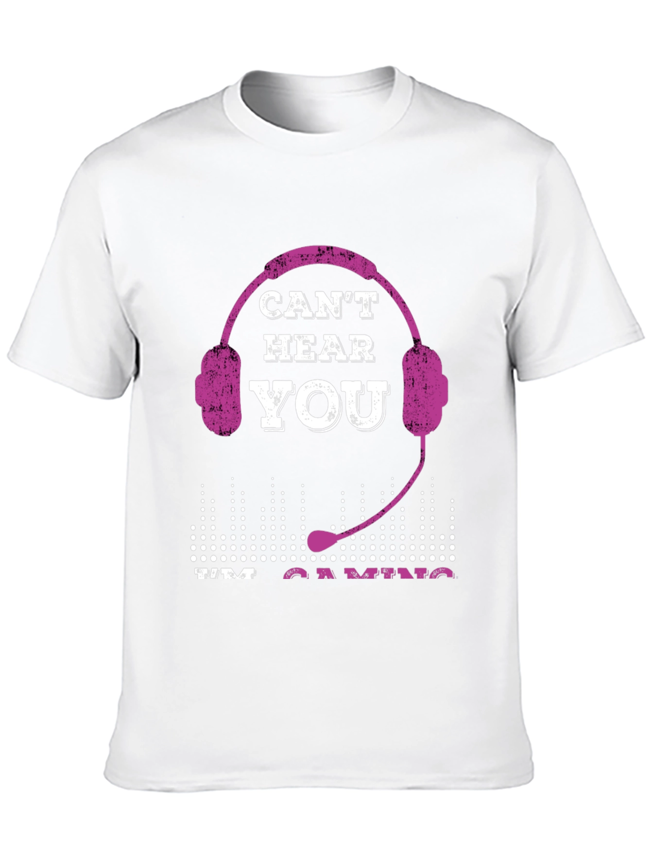 Black Can't Hear You I'm Gaming T-Shirt view 10