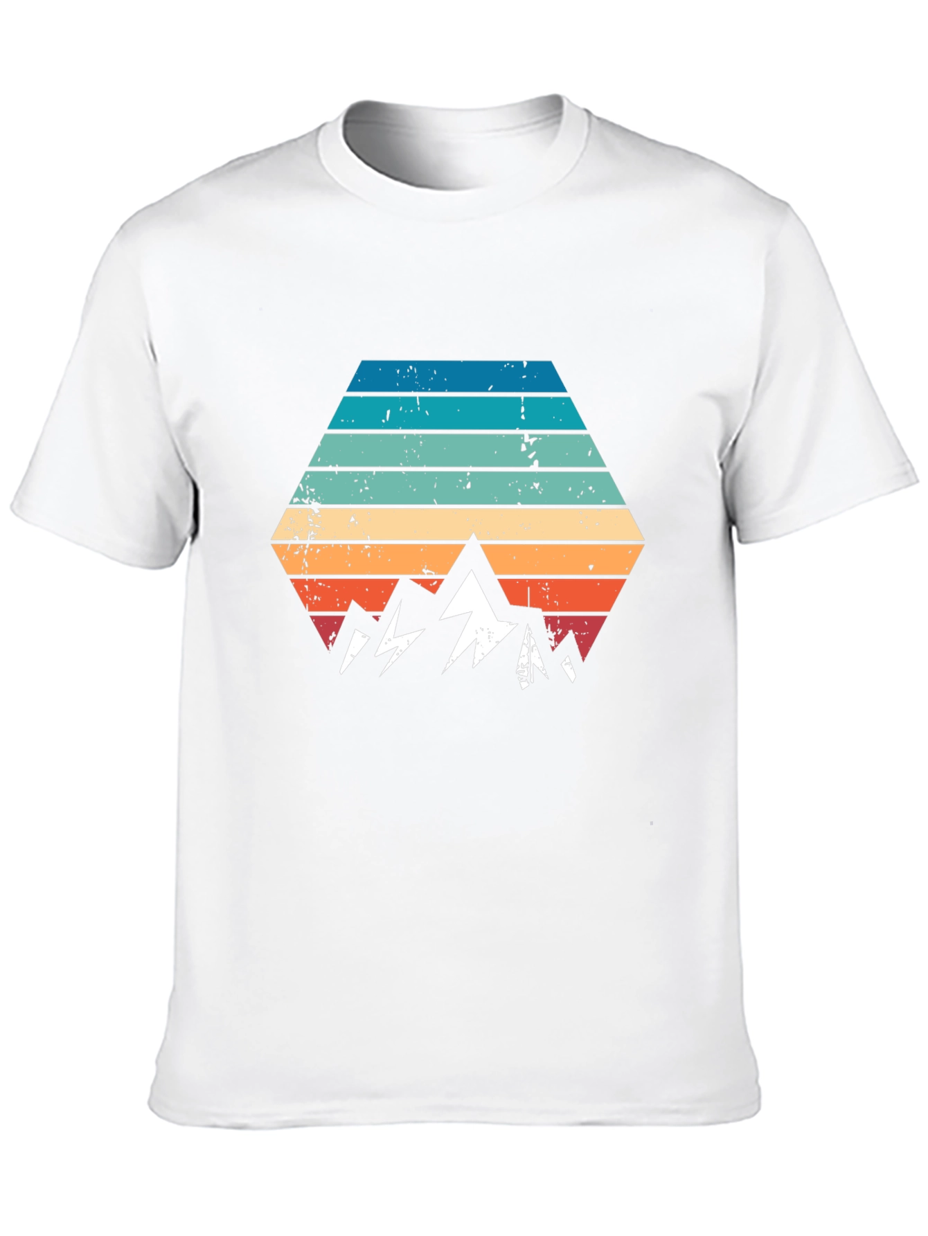 Black Retro Mountainscape Graphic Tee - Black view 10