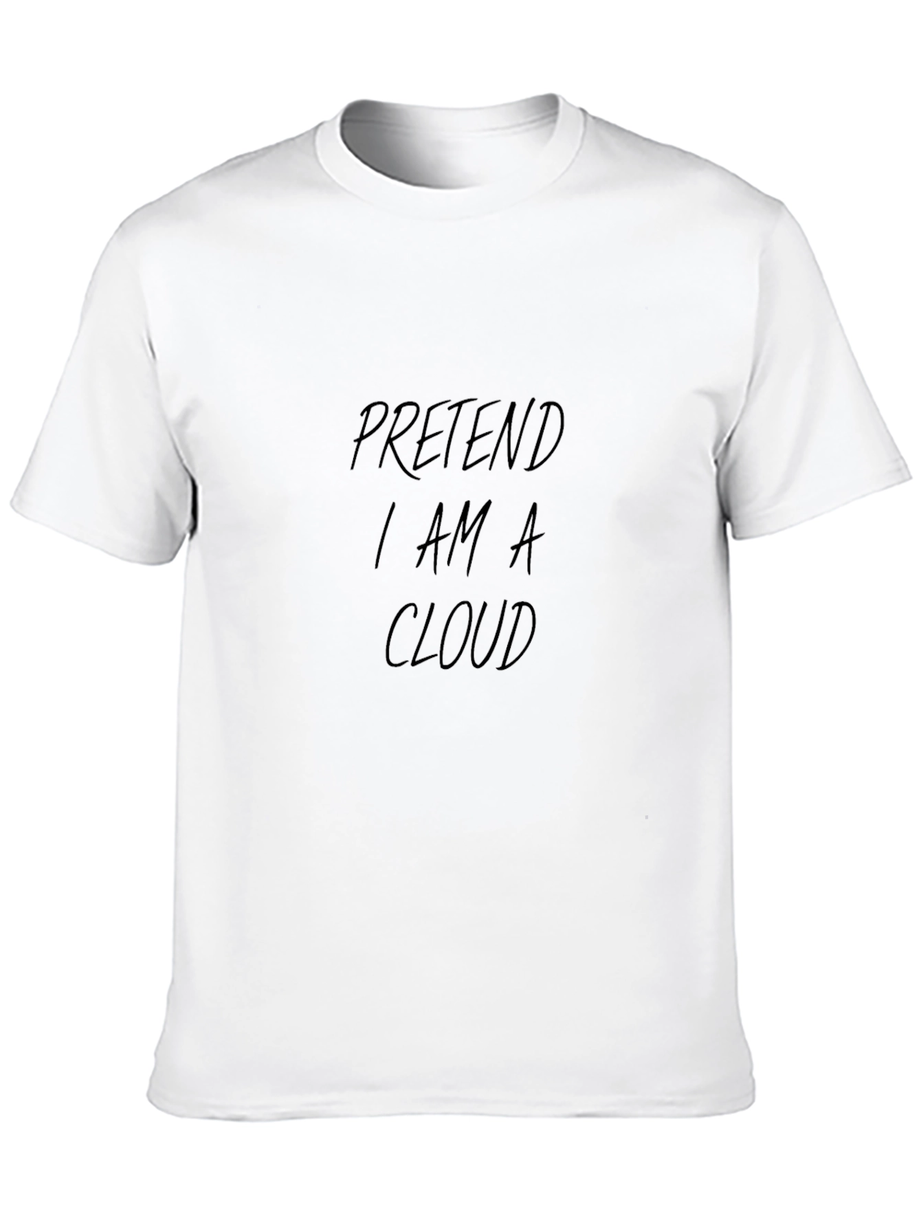 Black Pretend I Am a Cloud T-Shirt - Unique Funny Tee view 10