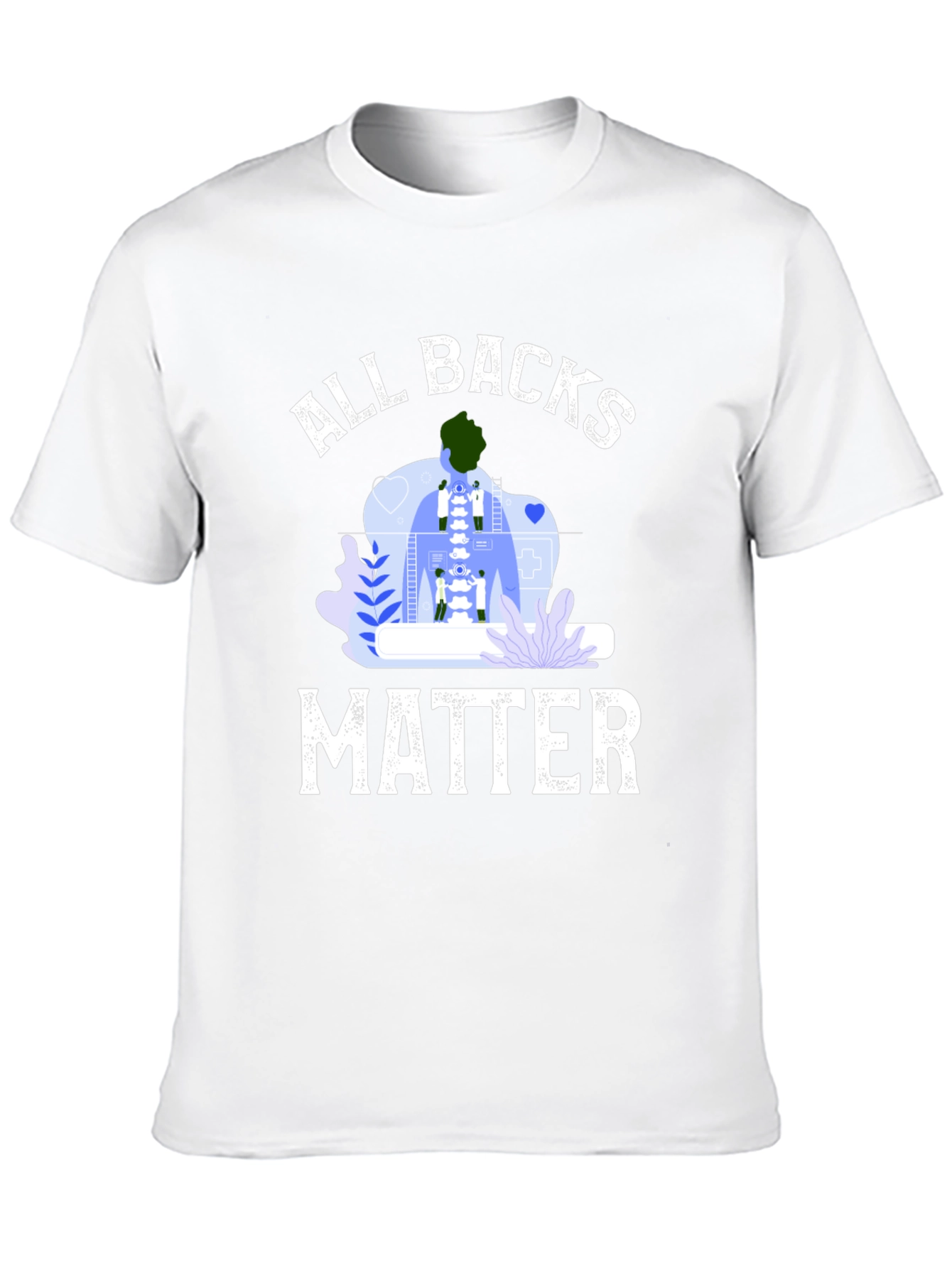 All Backs Matter T-Shirt Chiropractic Spine Tee - 10
