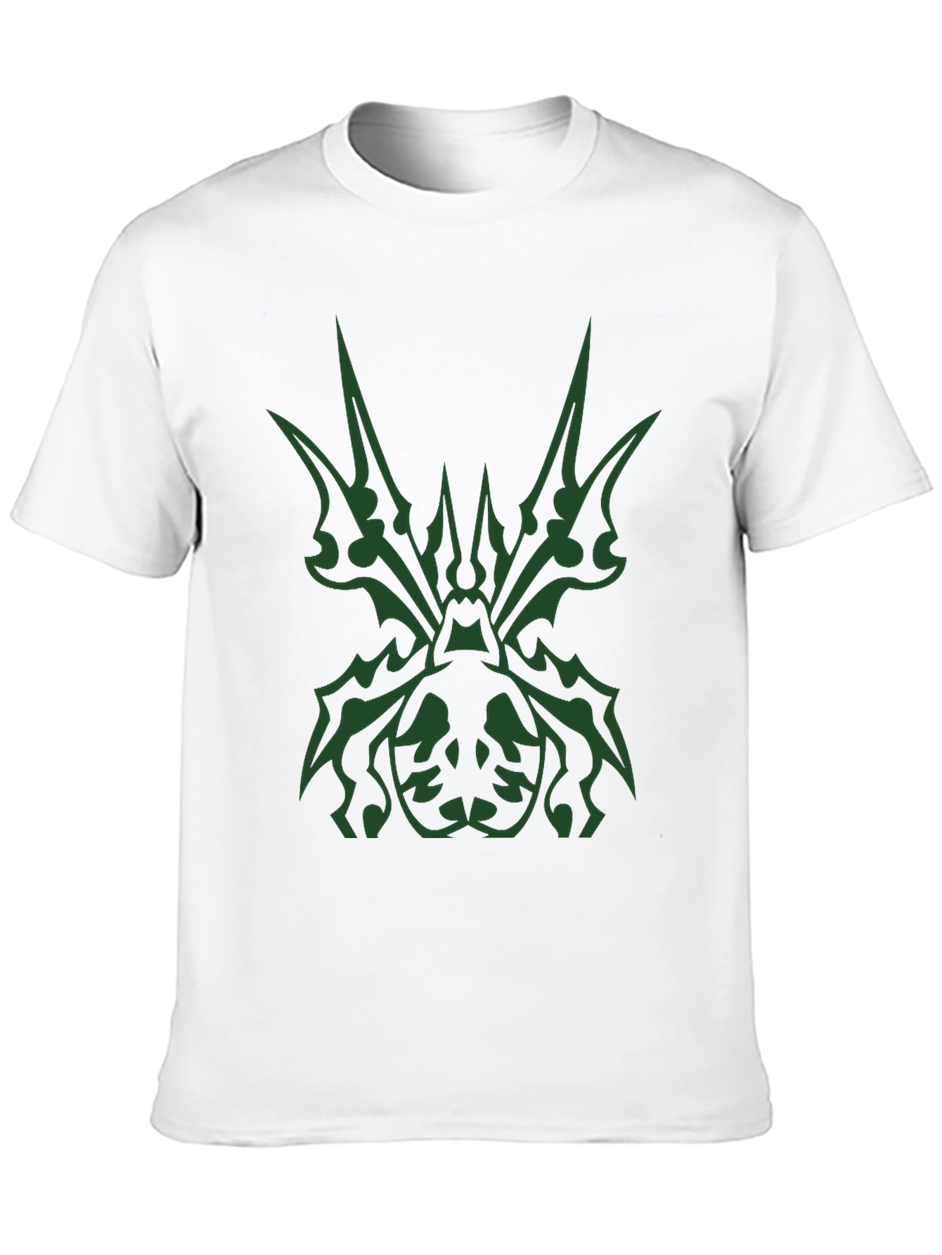 Black Tribal Spider Graphic Black T-Shirt view 10