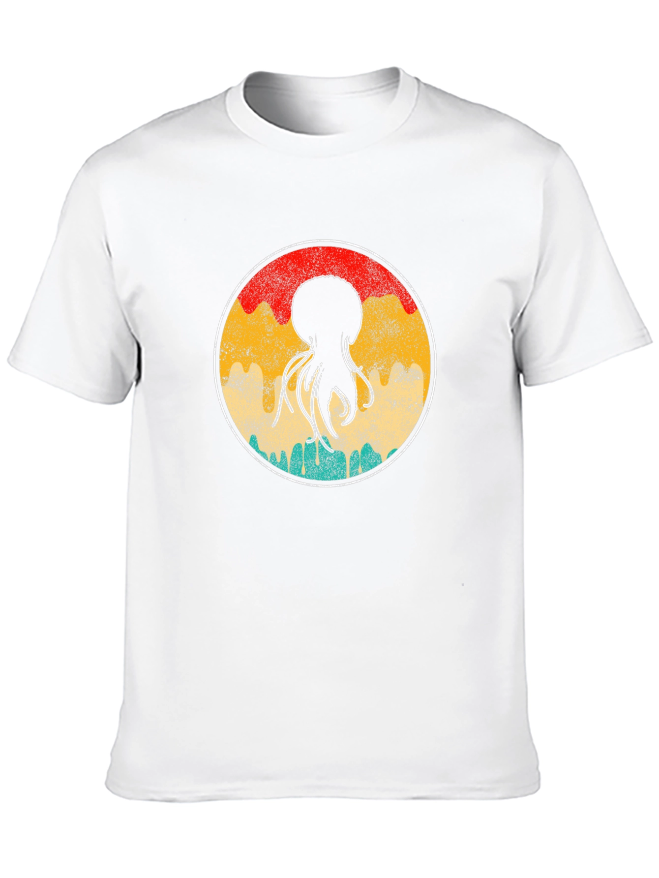Black Retro Jellyfish Graphic T-Shirt view 10