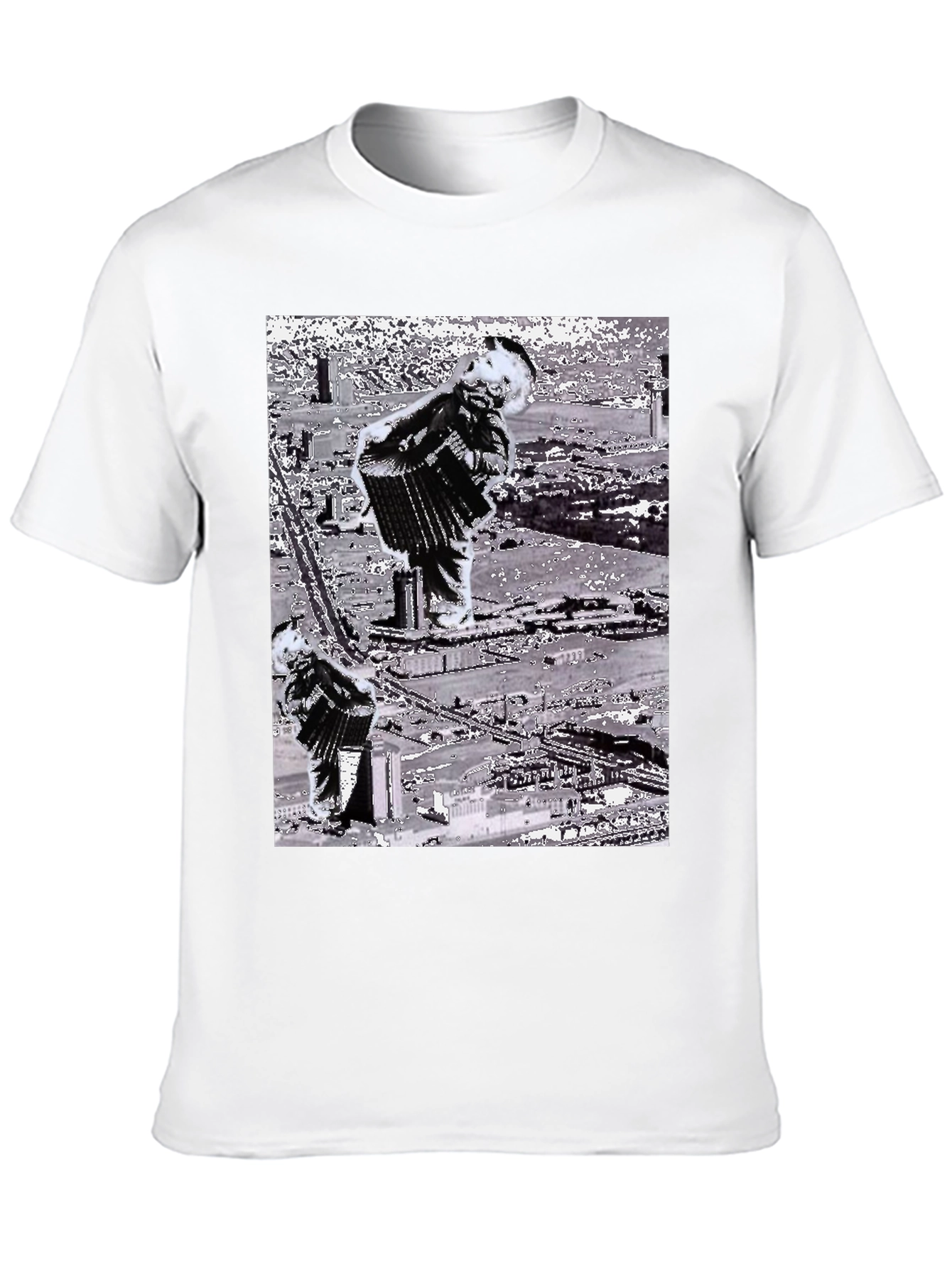 Black Accordion Player Graphic T-Shirt view 10