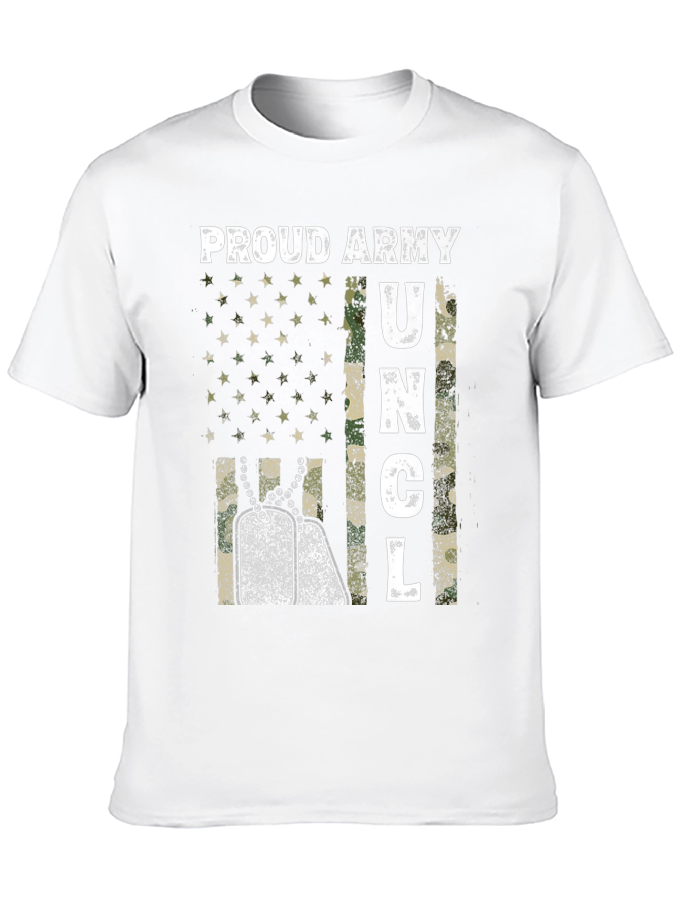 Black Proud Army Uncle Graphic T-Shirt view 10