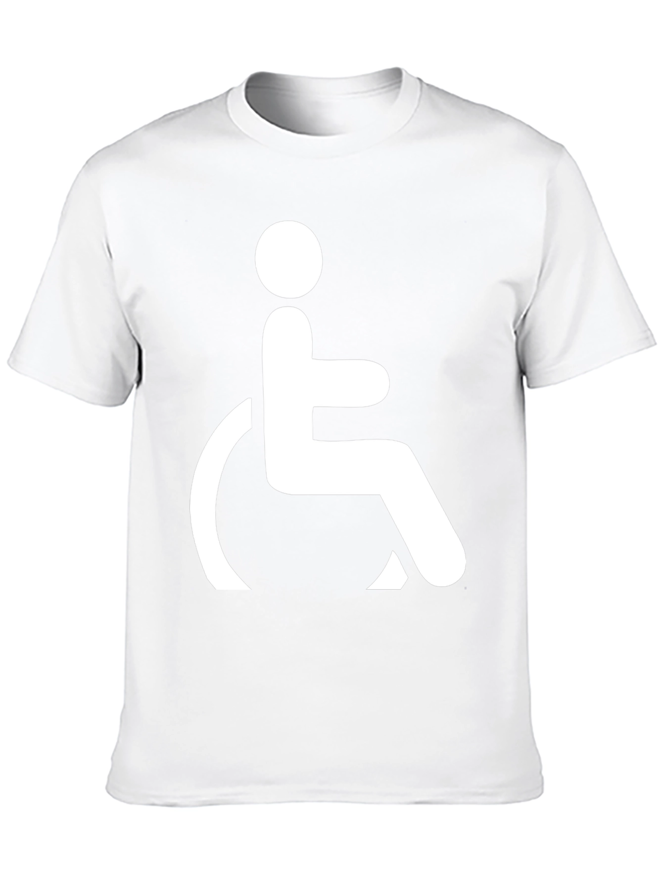 Black Black T-Shirt with Wheelchair Symbol view 10