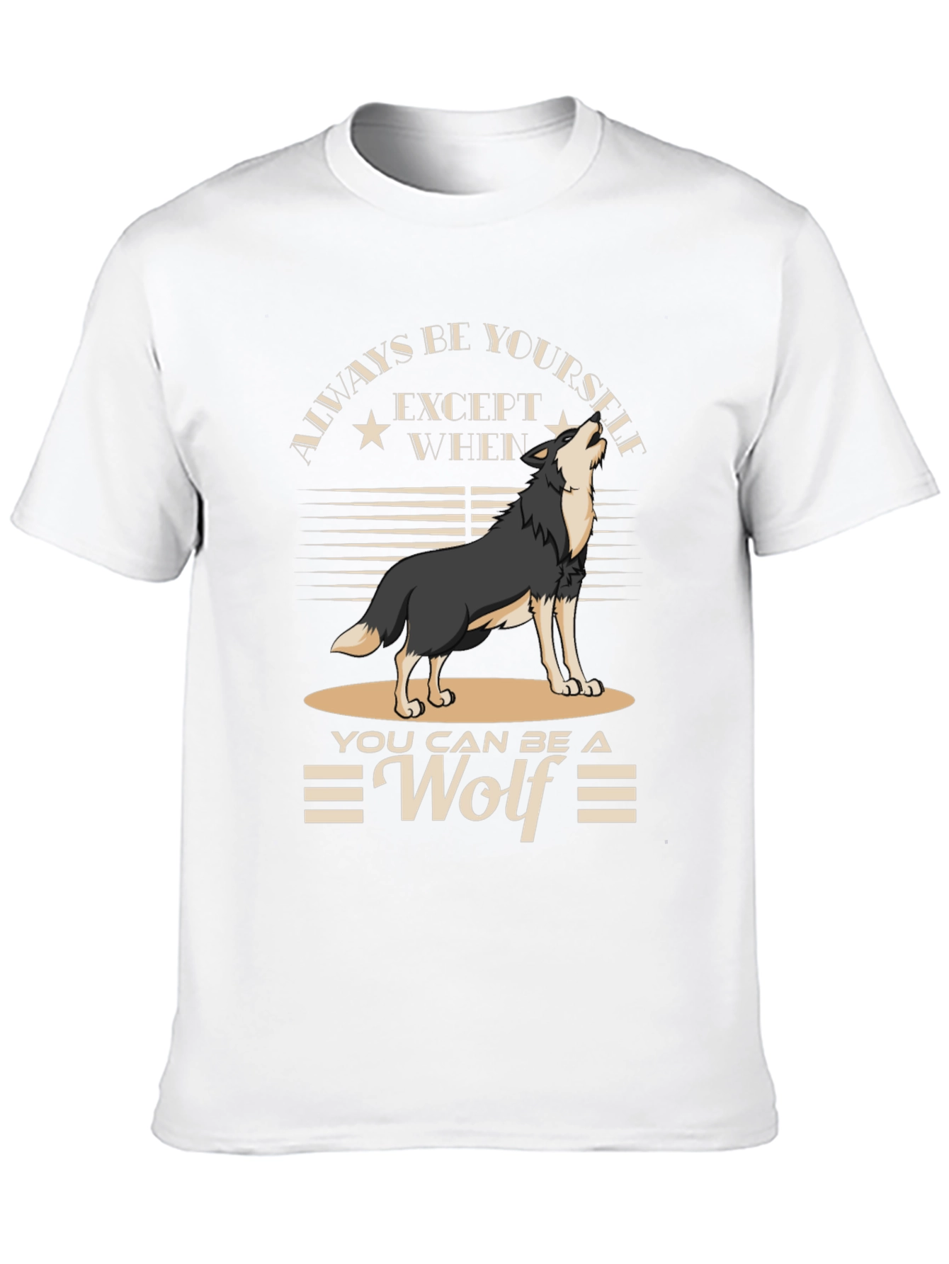 Black Always Be Yourself Unless You Can Be A Wolf T-Shirt view 10