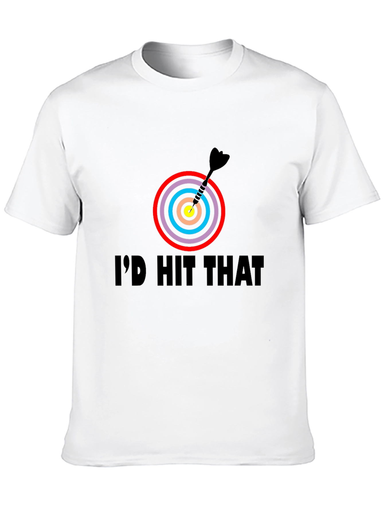 Black I'd Hit That Dartboard Graphic Tee view 10