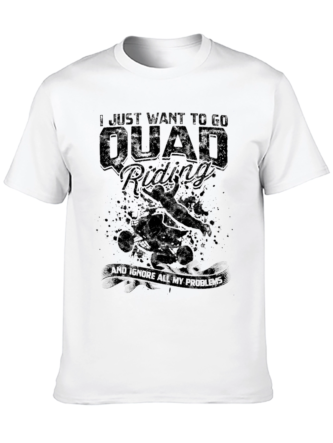 Black Quad Riding T-Shirt - Off-Road Adventure Tee view 10