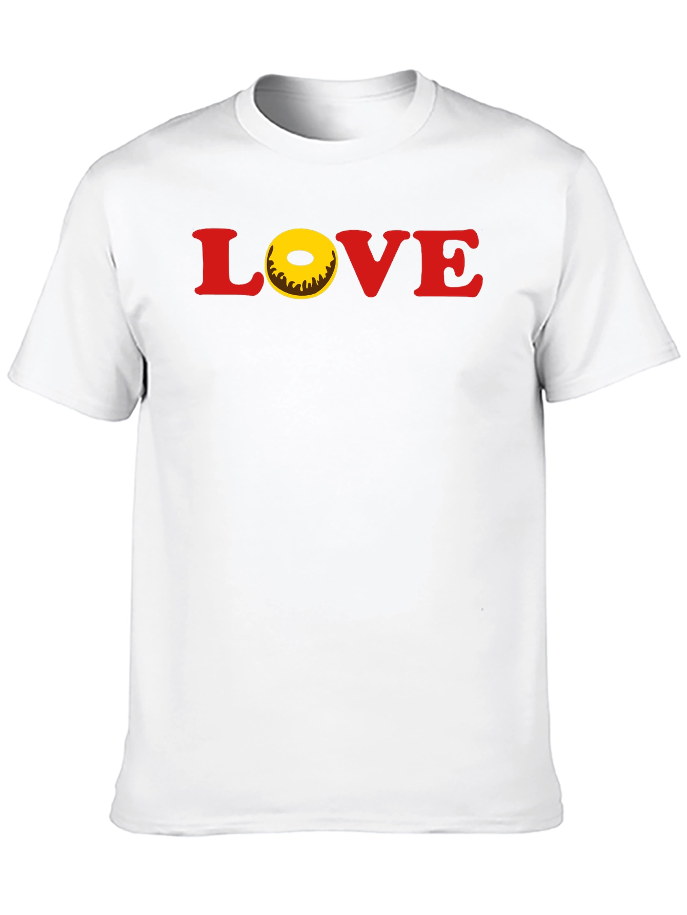 Black Love Donut T-Shirt - Casual Graphic Tee view 10