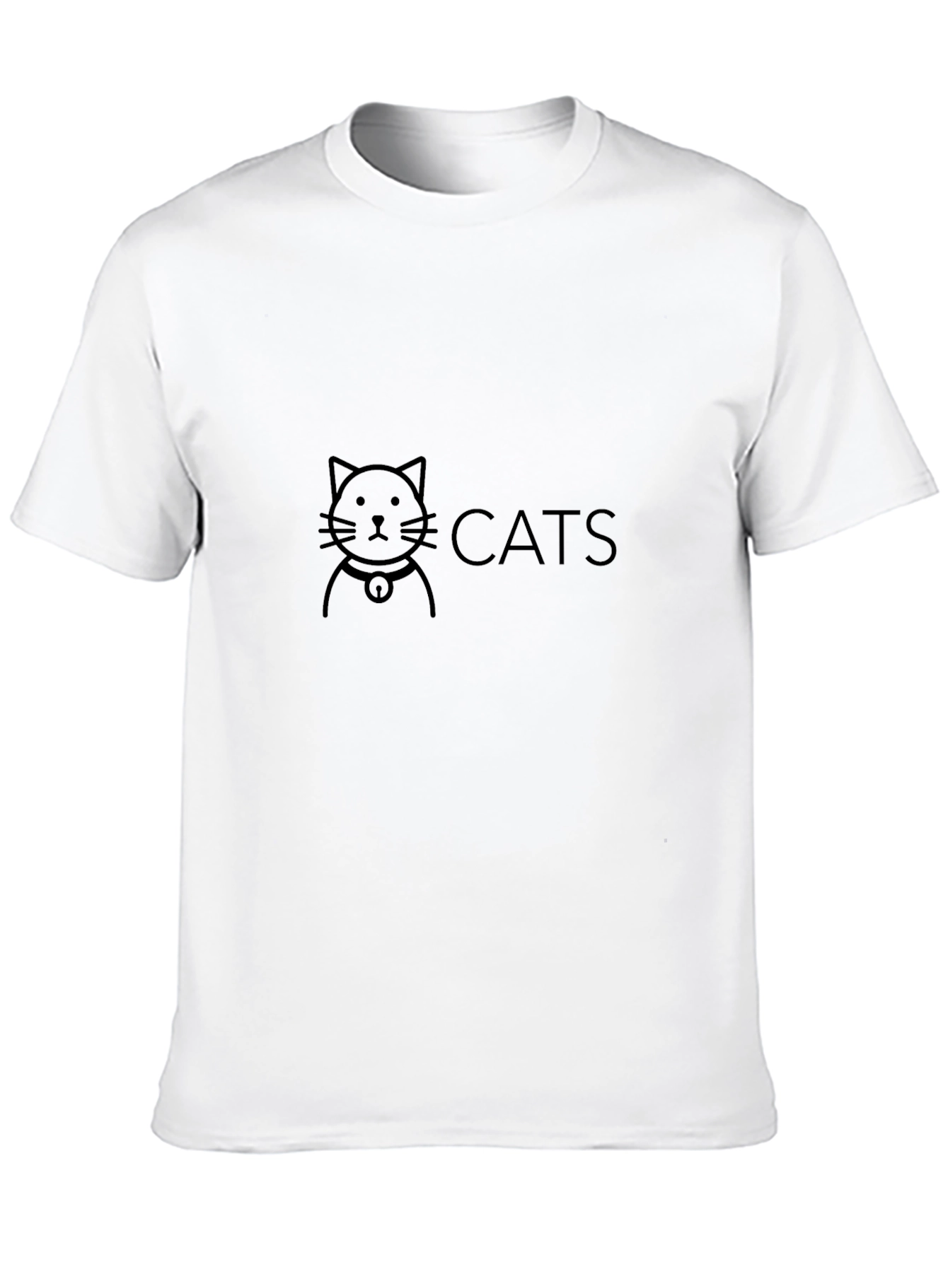 Black Cats Graphic T-Shirt - Black Cotton Tee view 10