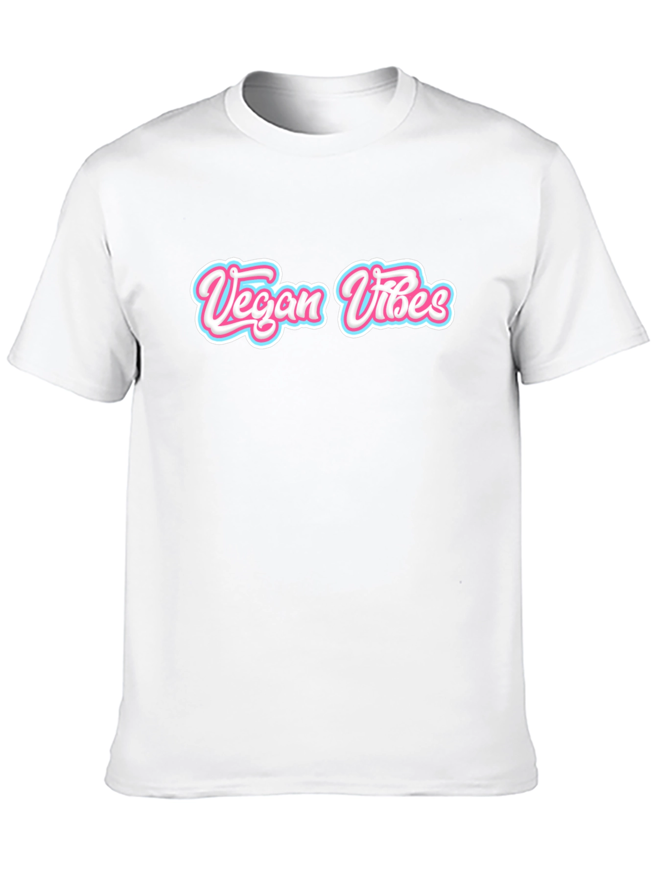 Black Vegan Vibes Graphic Tee - Black Cotton Blend view 10