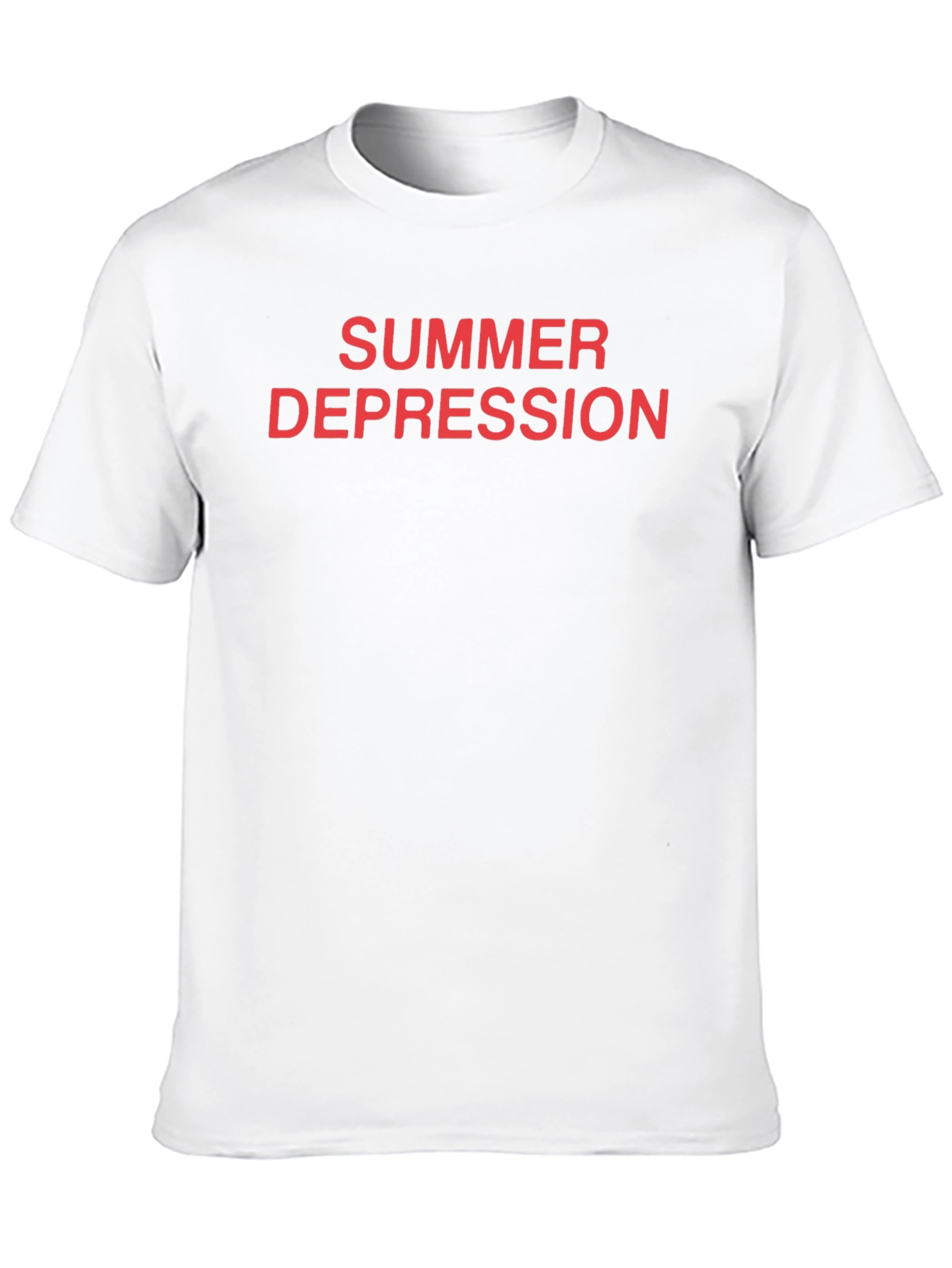 Black Summer Depression Graphic Tee - Bold Statement Shirt view 10