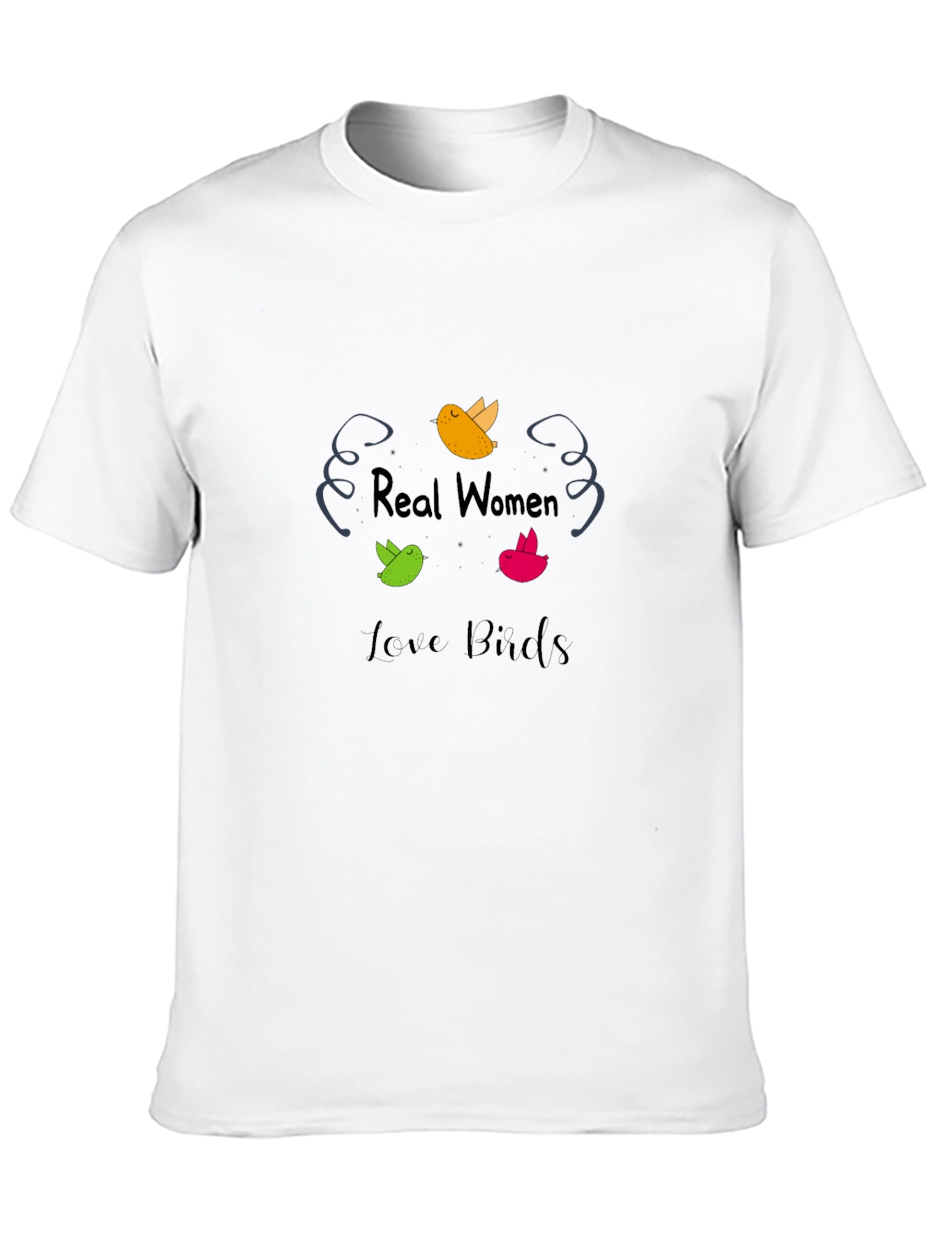 Black Real Women Love Birds Graphic T-Shirt view 10